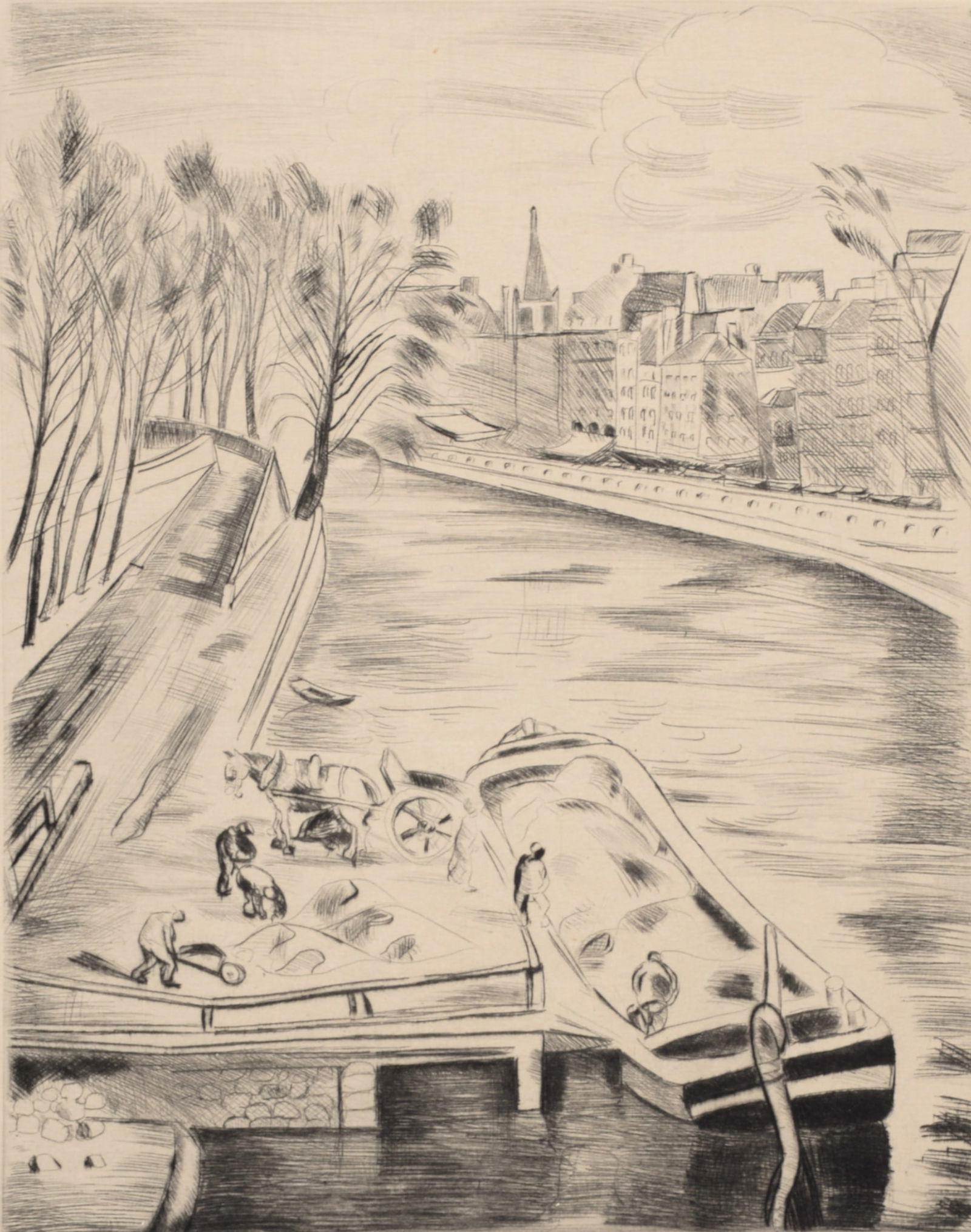 Edmond Ceria - Paris, Quais de Orfevres, 1927 (1 of 5)