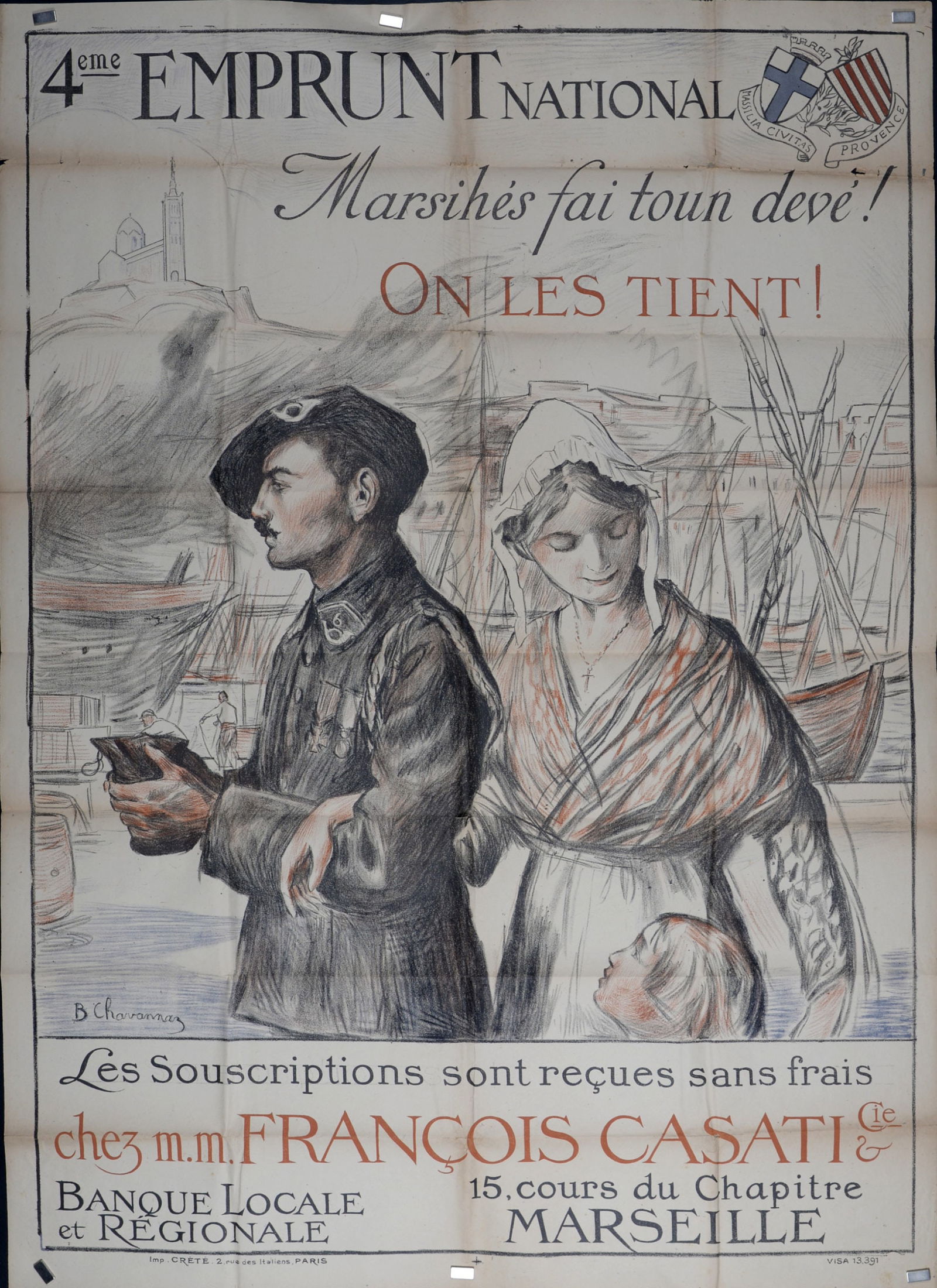 David Burnand Chavannaz : 4eme Emprunt National, 1918 (1 of 5)