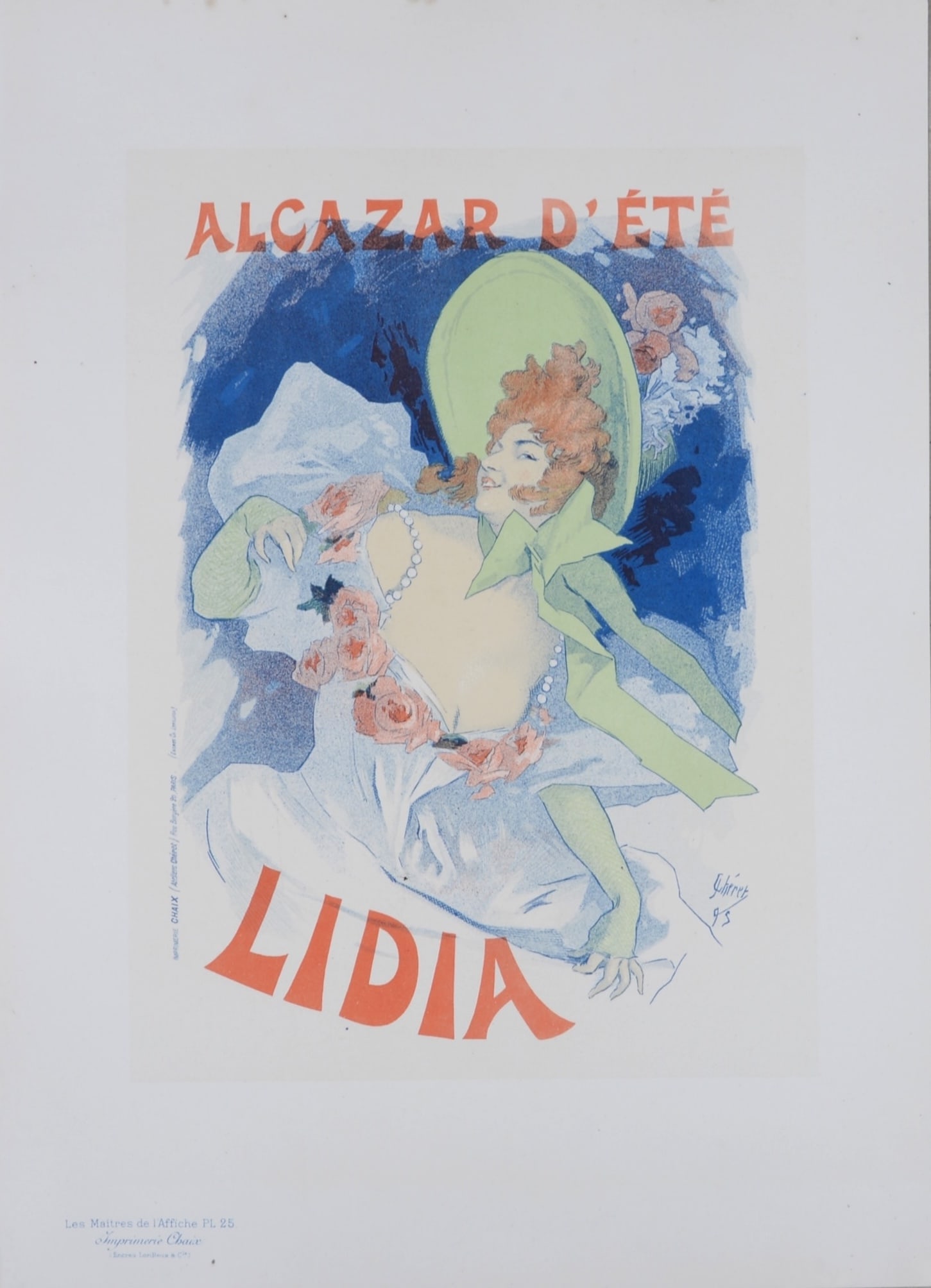 Jules Cheret : Les Maitres de l'Affiche - Lidia, 1896 (1 of 3)