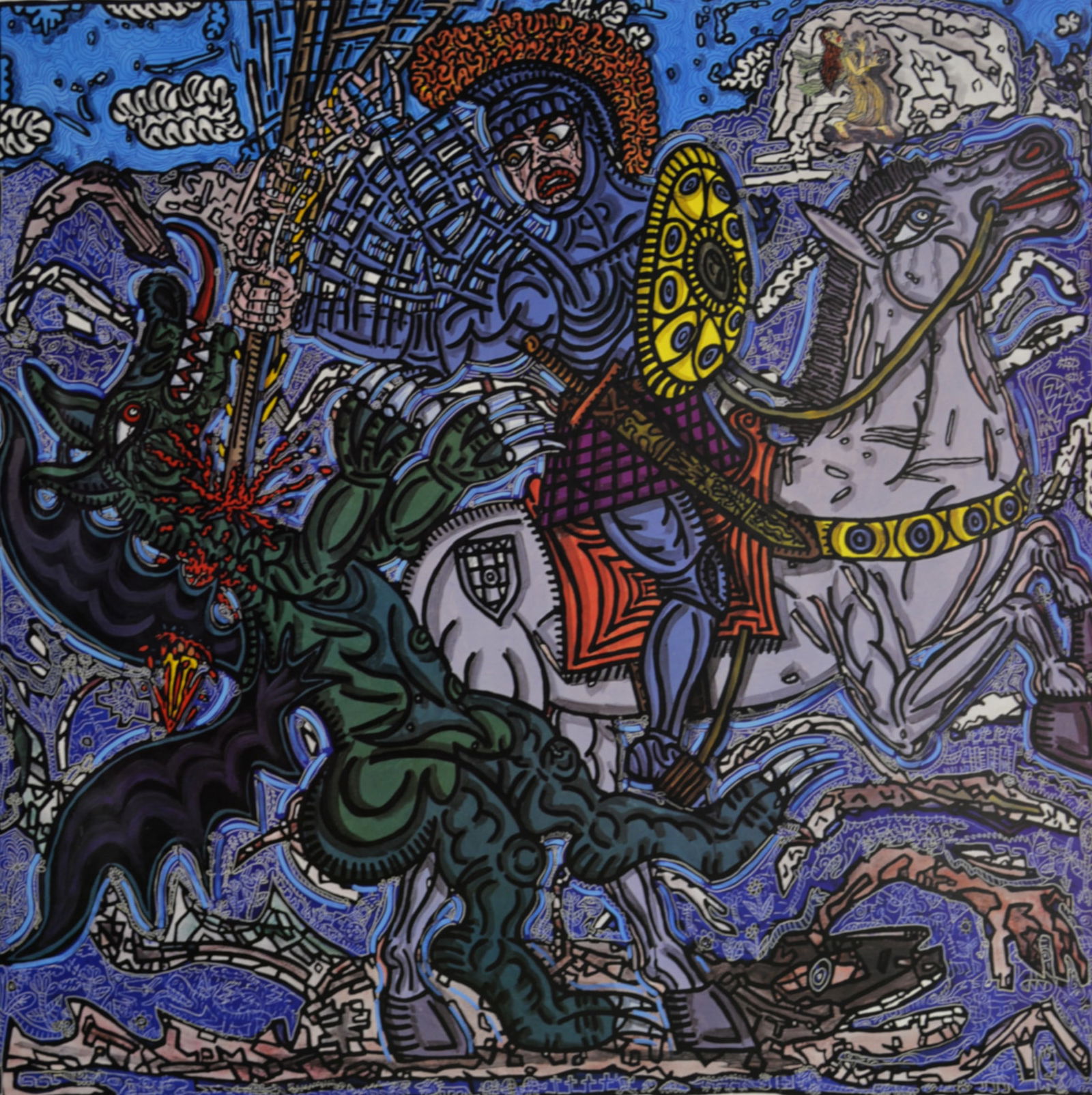 Robert Combas - Les Saints (Yvon Lambert), 1991 (1 of 6)