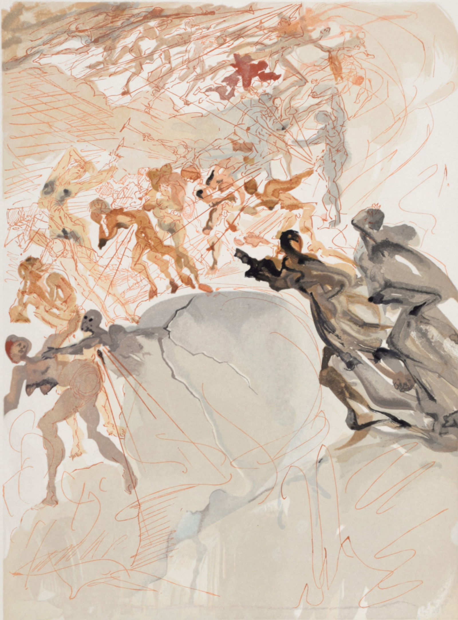 Salvador Dali - Montee a la septieme corniche : La Luxure, 1963 (1 of 5)