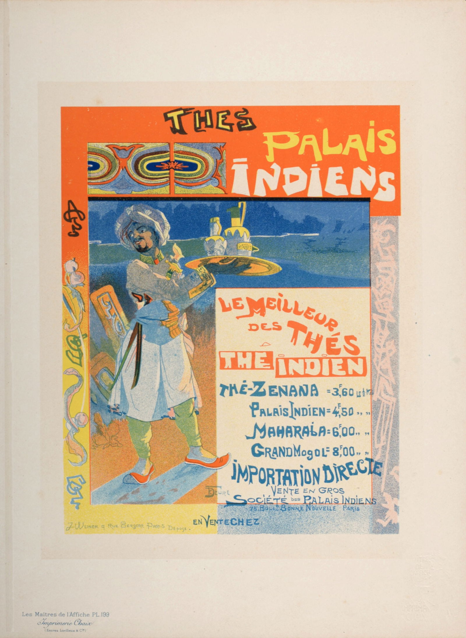 Georges De Feure : Les Maitres de L’Affiche - Thes du Palais Indien, 1900 (1 of 6)