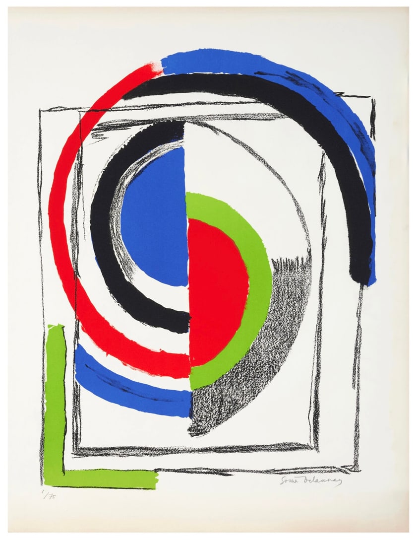 Sonia Delaunay : A jour, circa 1960 - Hand-signed (1 of 5)
