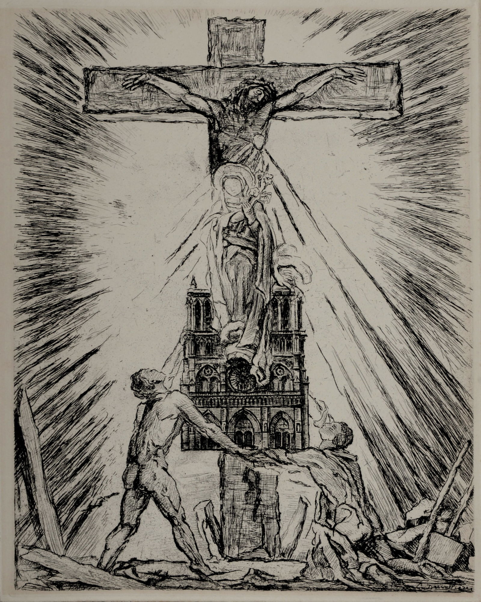 Georges Desvallieres : Les Eglises de Paris, 1937 (1 of 5)