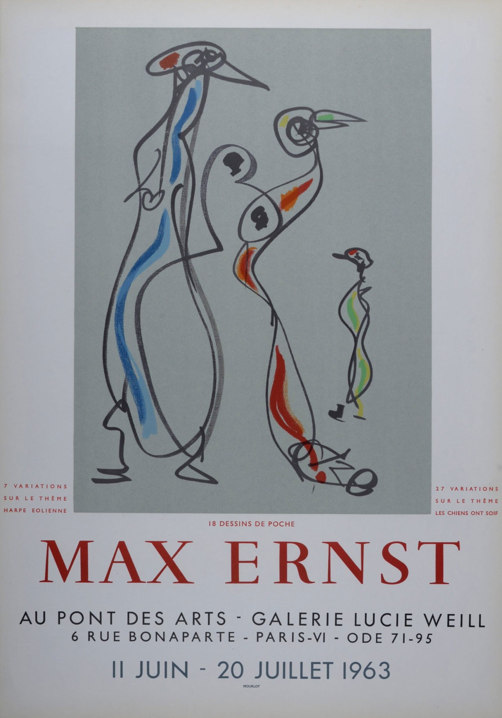 Max Ernst : 18 Dessins de poche - Galerie Lucie Weill, 1963 (1 of 7)