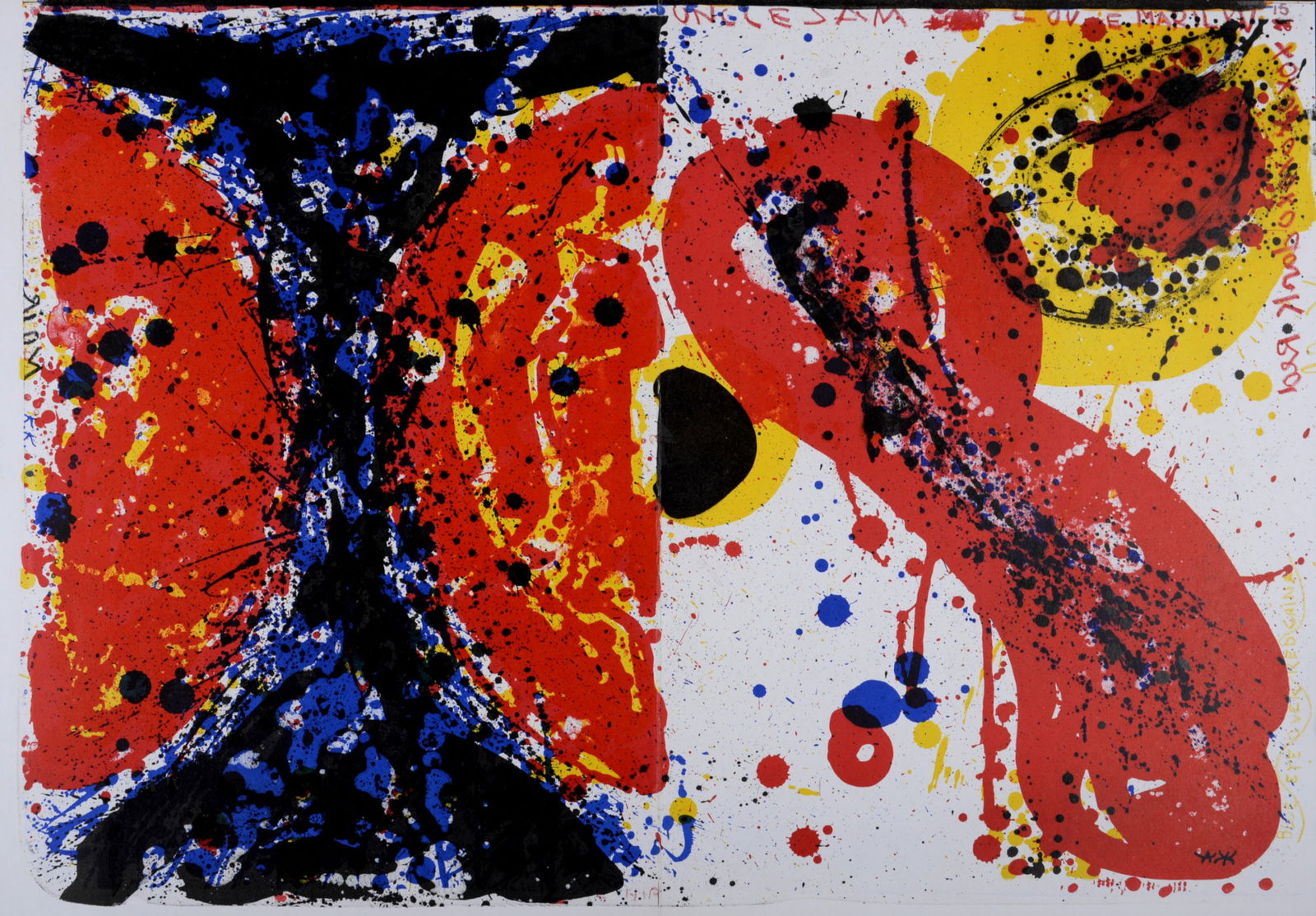 Sam Francis - Uncle Sam loves Marylin, 1964 (1 of 5)