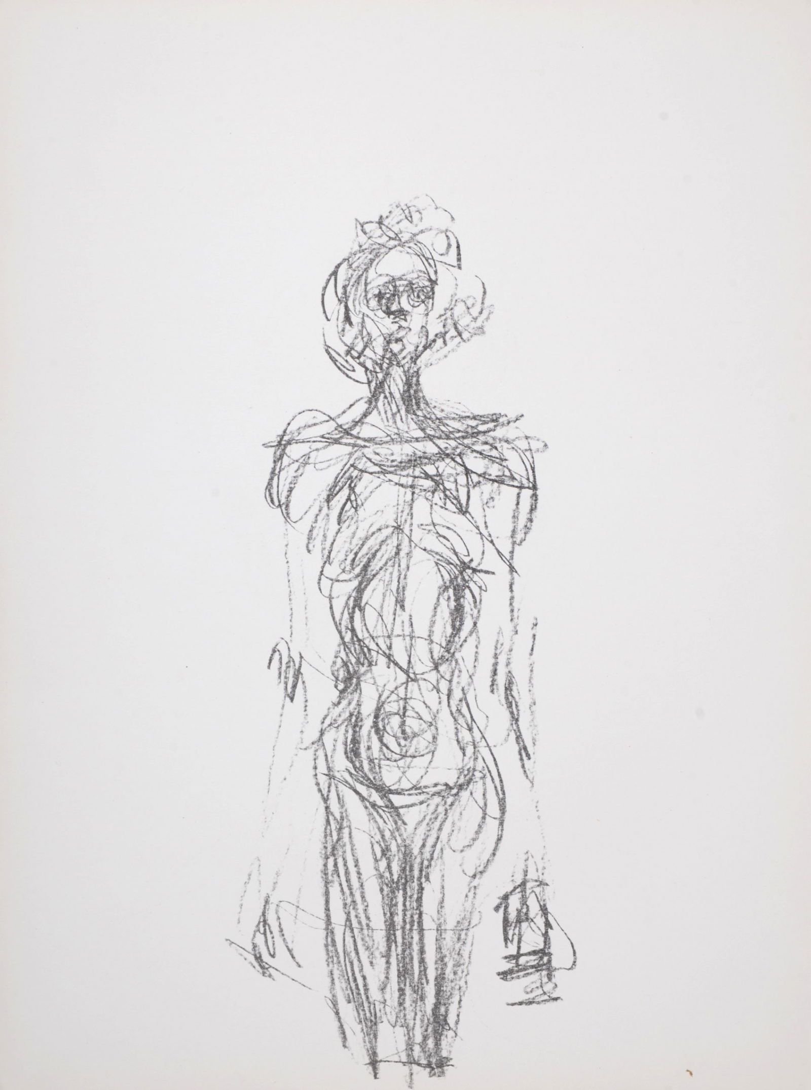 Alberto Giacometti : Nu feminin, 1961: Alberto GiacomettiNu feminin, 1961Lithograph on paper.Dimensions :Size of the sheet : 38 x 28 cm / 14,9 x 11 in.From Derriere Le Miroir issue, n°127, May 1961.Reference : Lust, 148-161Published by Ma