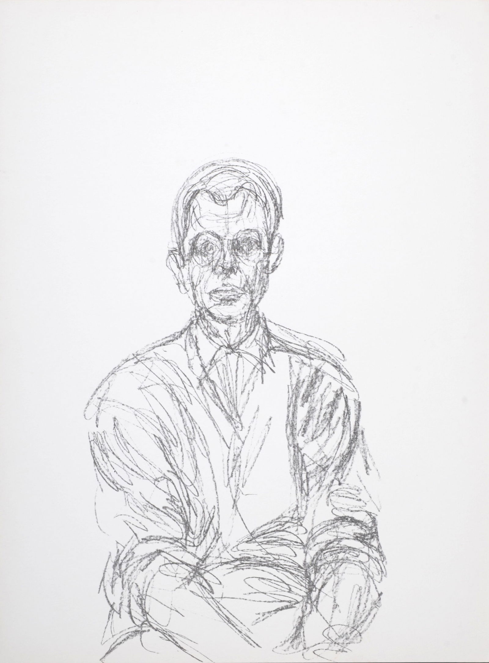 Alberto Giacometti : Portrait d'homme #2, 1961: Alberto Giacometti (1901-1966)Portrait d'homme #2, 1961Lithograph on wove paper.First edition.Dimensions:+ Size of the paper : 38 x 28 cm / 15 x 11 in.Published on the occasion of the 1961 Giacometti'