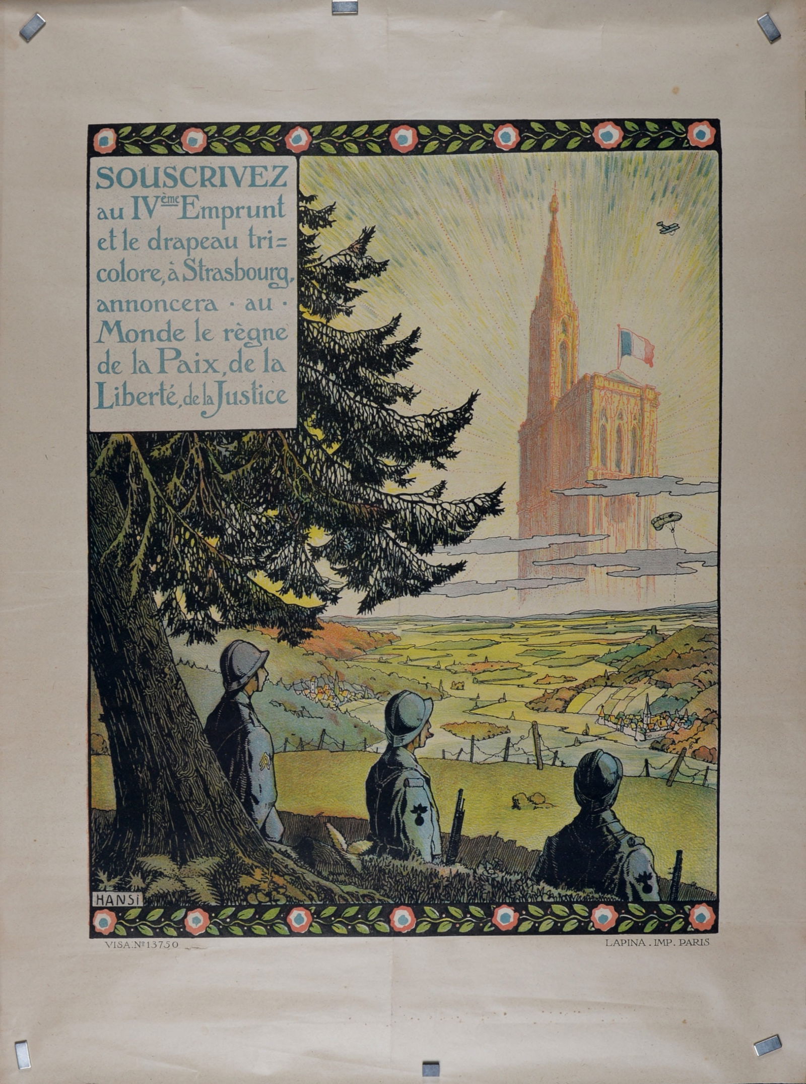 Hansi : Souscrivez au 4eme emprunt, 1918 (1 of 5)