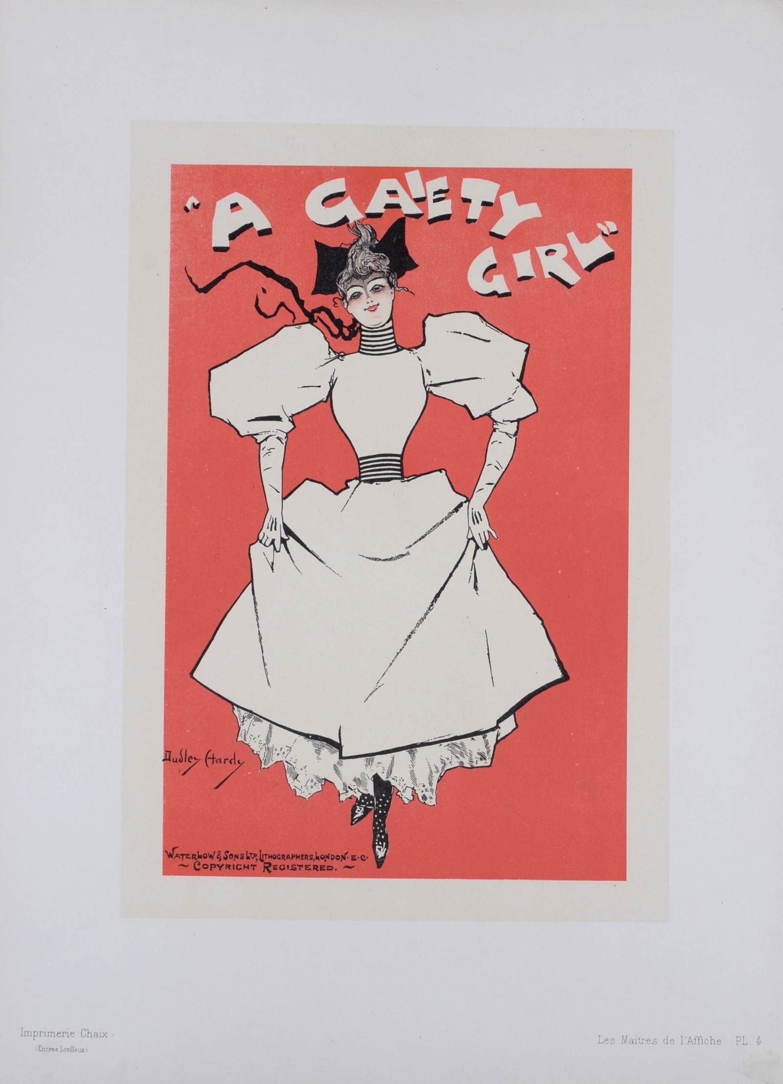 Dudley Hardy : Les Maitres de L’Affiche - A Gaiety Girl, 1896 (1 of 5)