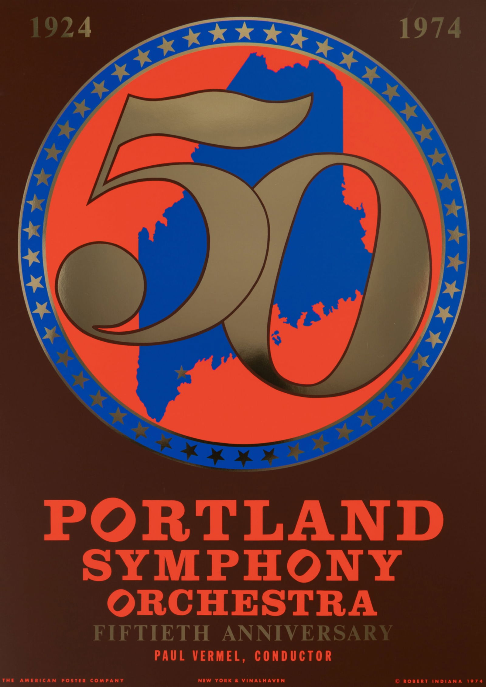 Robert Indiana - Portland Symphony Orchestra, 50th Anniversary, 1974 (1 of 9)
