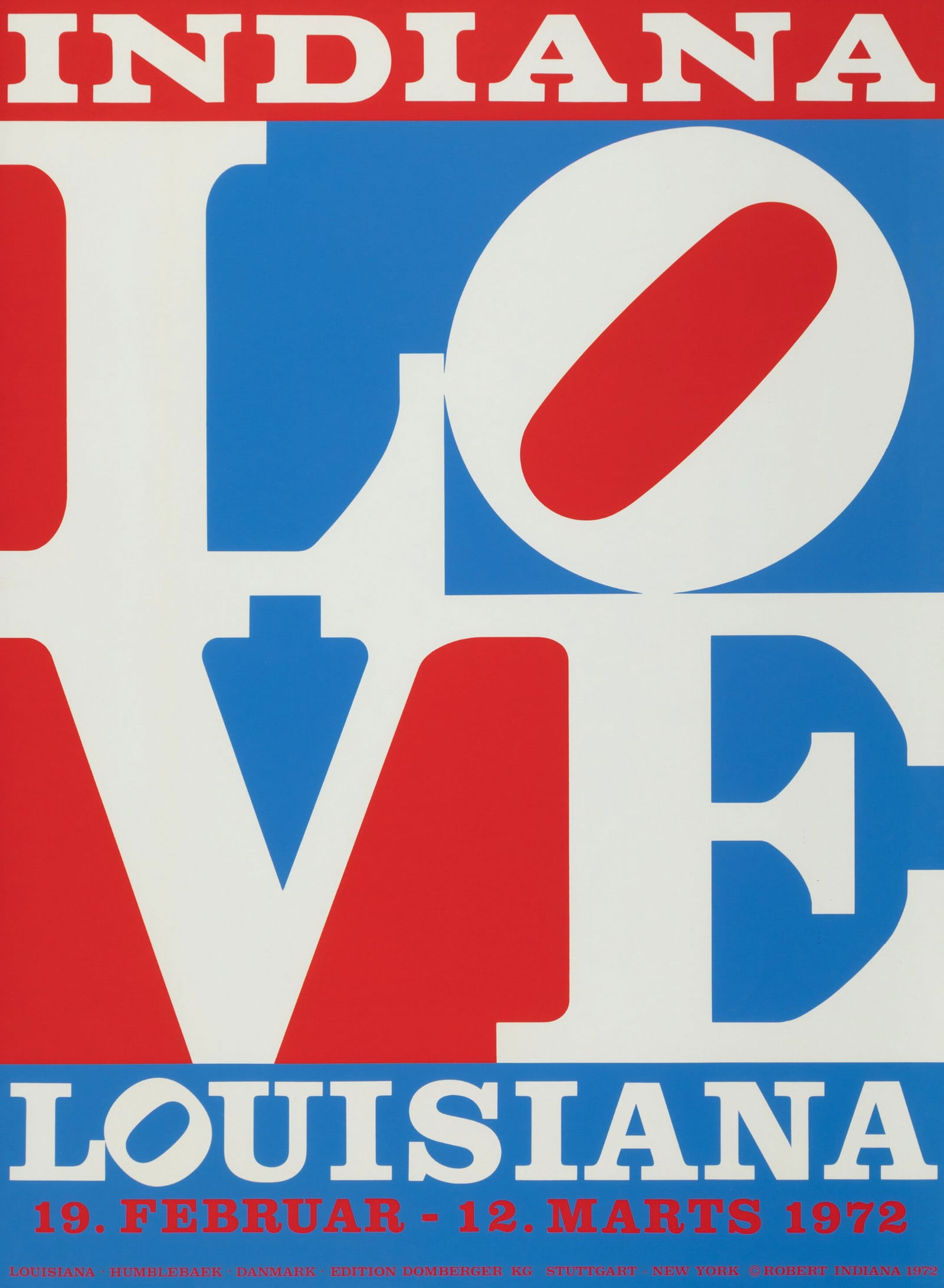Robert Indiana : Louisiana, LOVE Exhibition poster, 1972 (1 of 5)