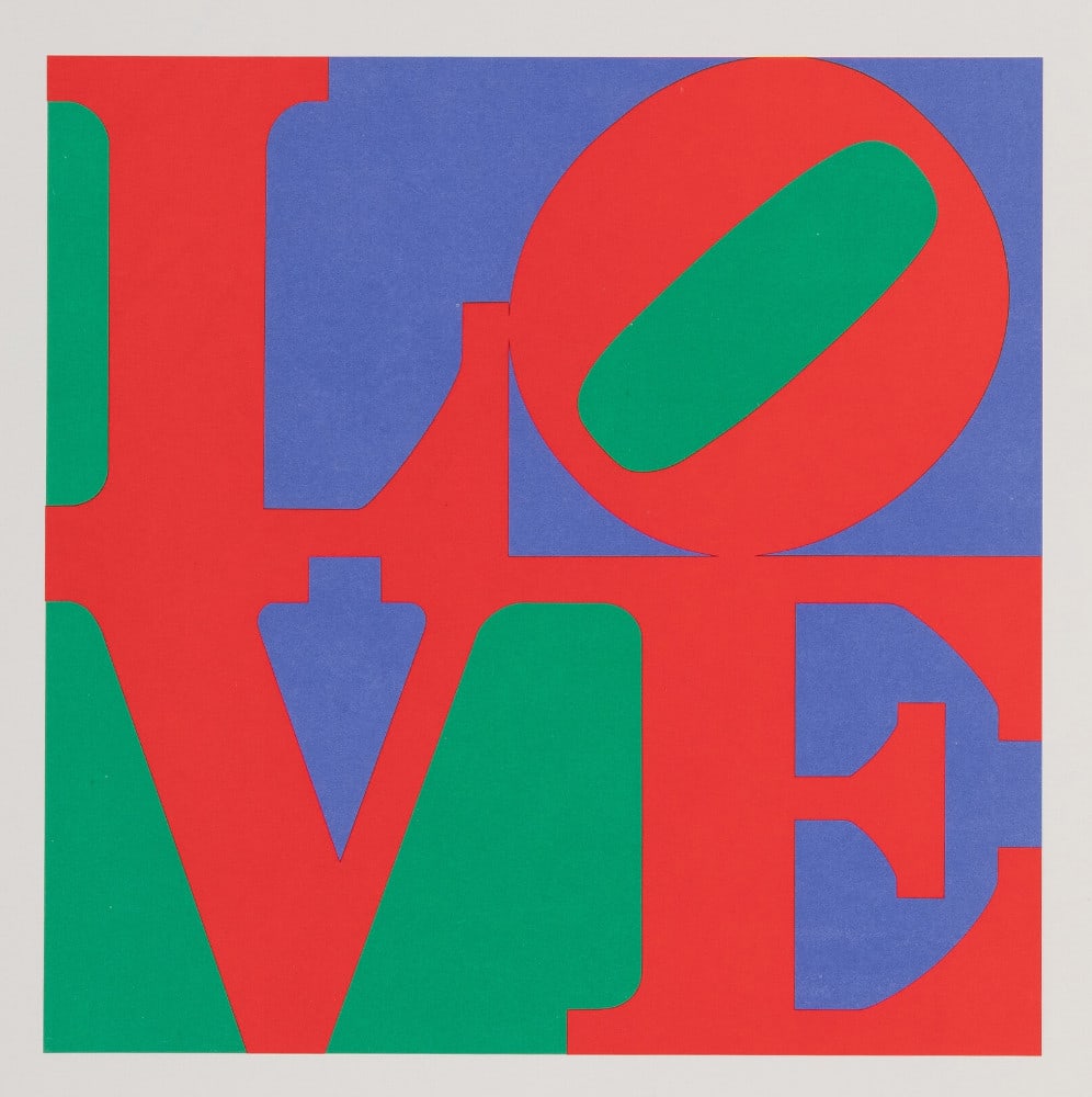 Robert Indiana : The Philadelphia Love, 1975 - Hand-Signed (1 of 9)