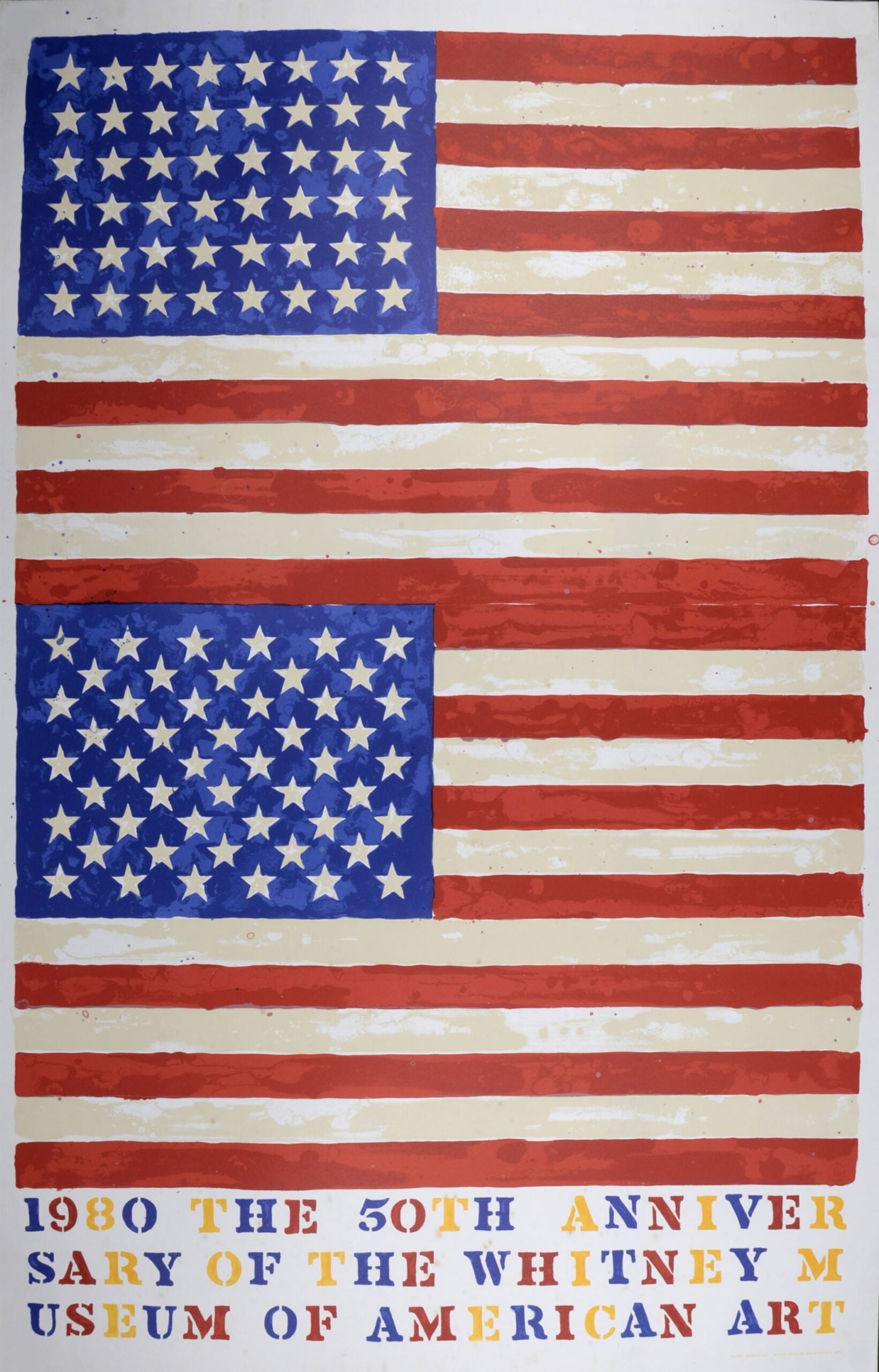 Jasper Johns : Double Flags, The 50th Anniversary of the Whitney Museum of American Art, 1979-1980 (1 of 10)