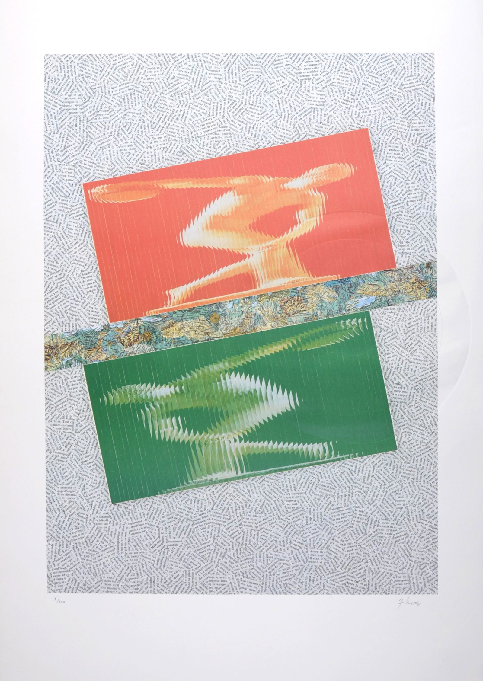 Jiri Kolar : Composition, 1992 - Hand-signed (1 of 7)