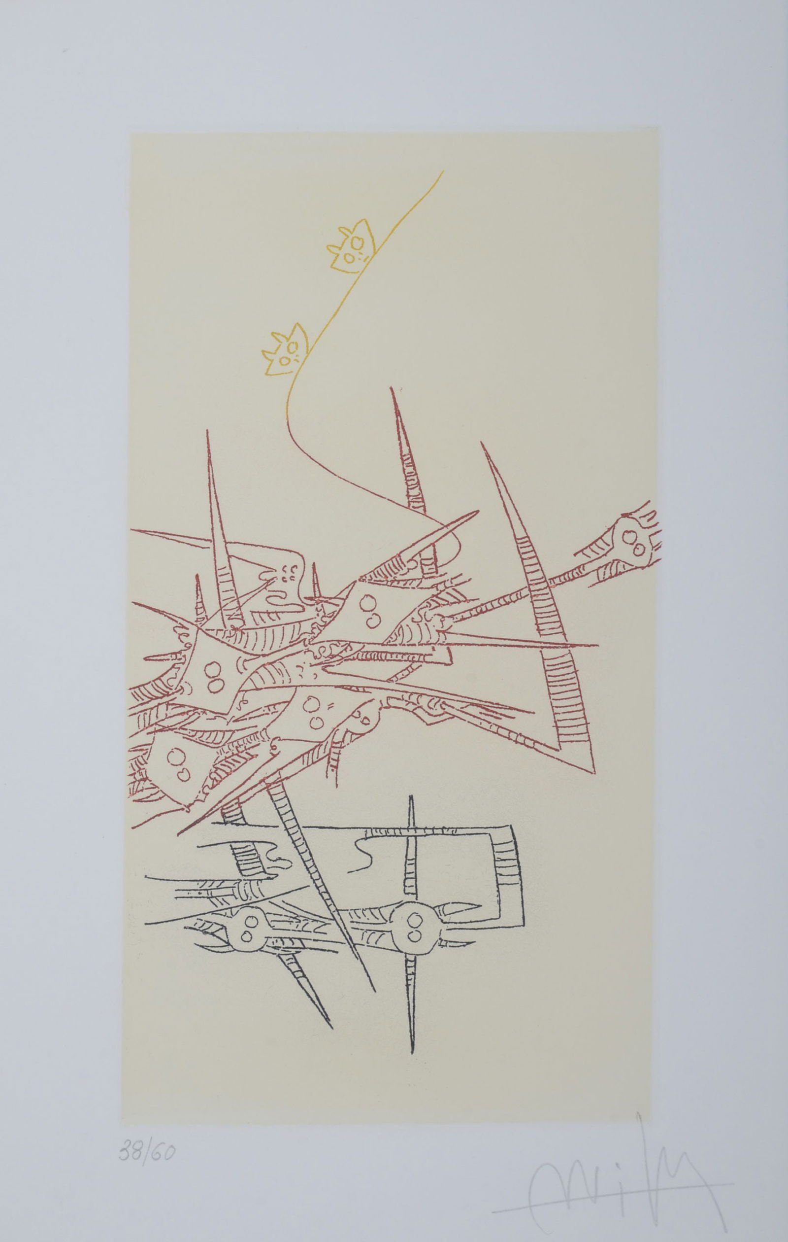 Wifredo Lam : l'Antichambre de la nature, 1966 - Hand signed (1 of 5)