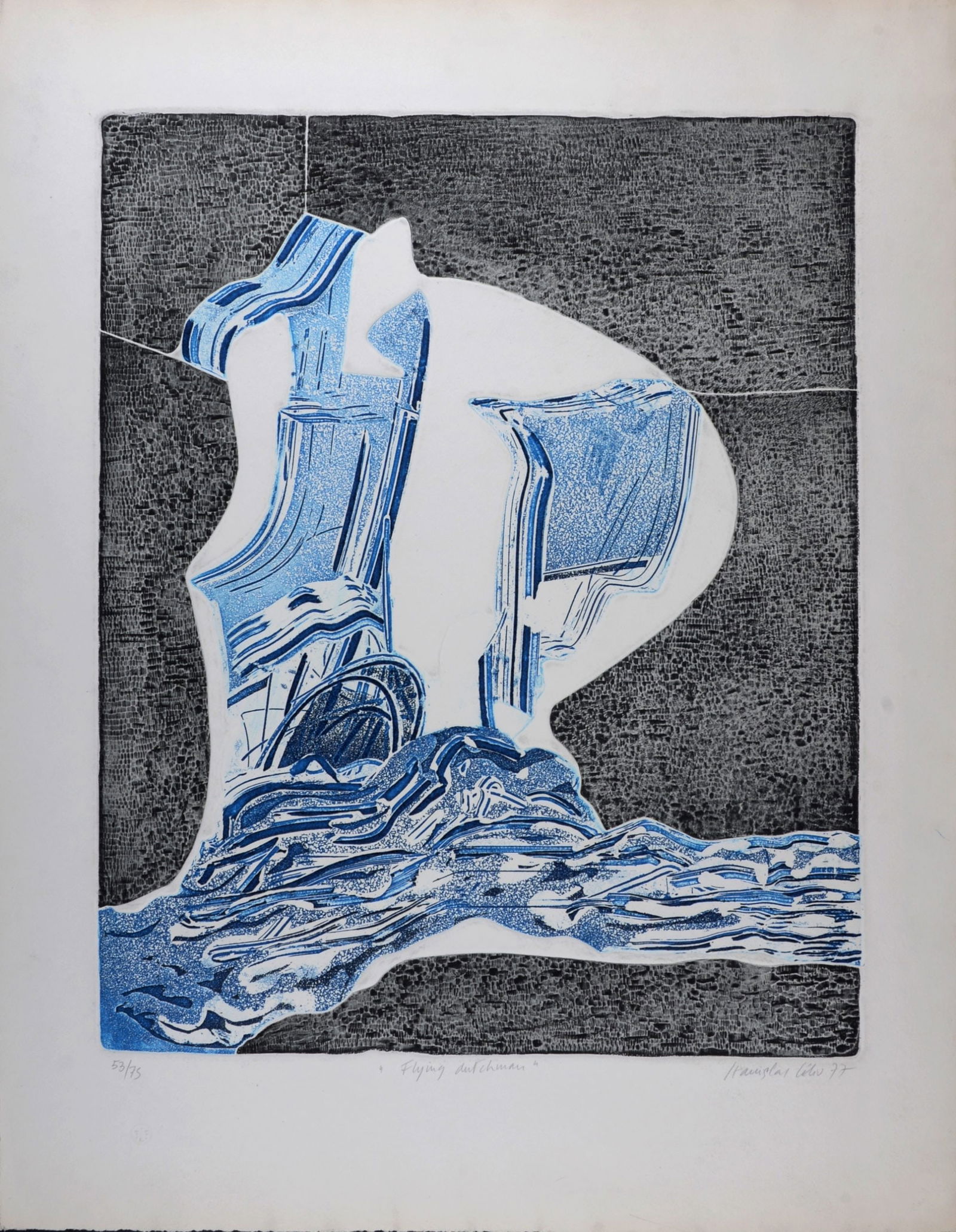 Stanislas Lelio : Flying Dutchman, 1977 - Hand-signed (1 of 7)