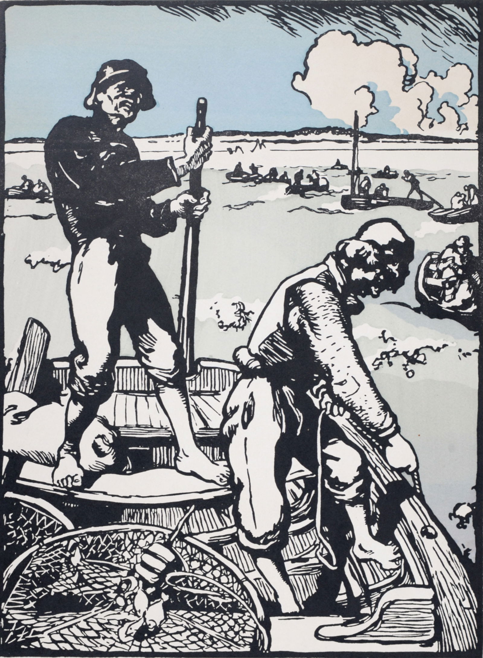 Auguste Lepere - Loups de mer, 1898 (1 of 6)