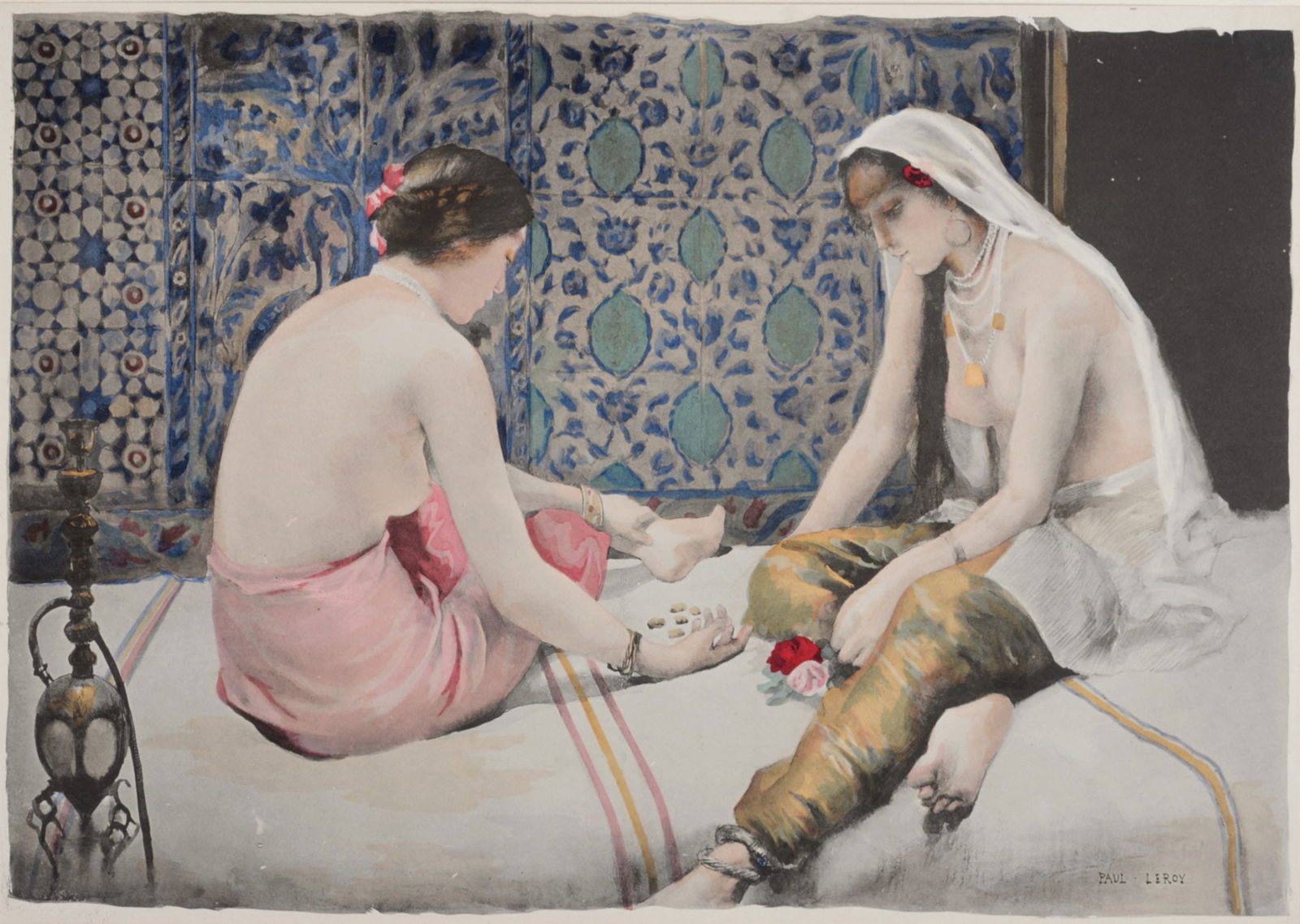 Paul Leroy - Orientalisme, Joueuses d'osselets, 1897 (1 of 7)