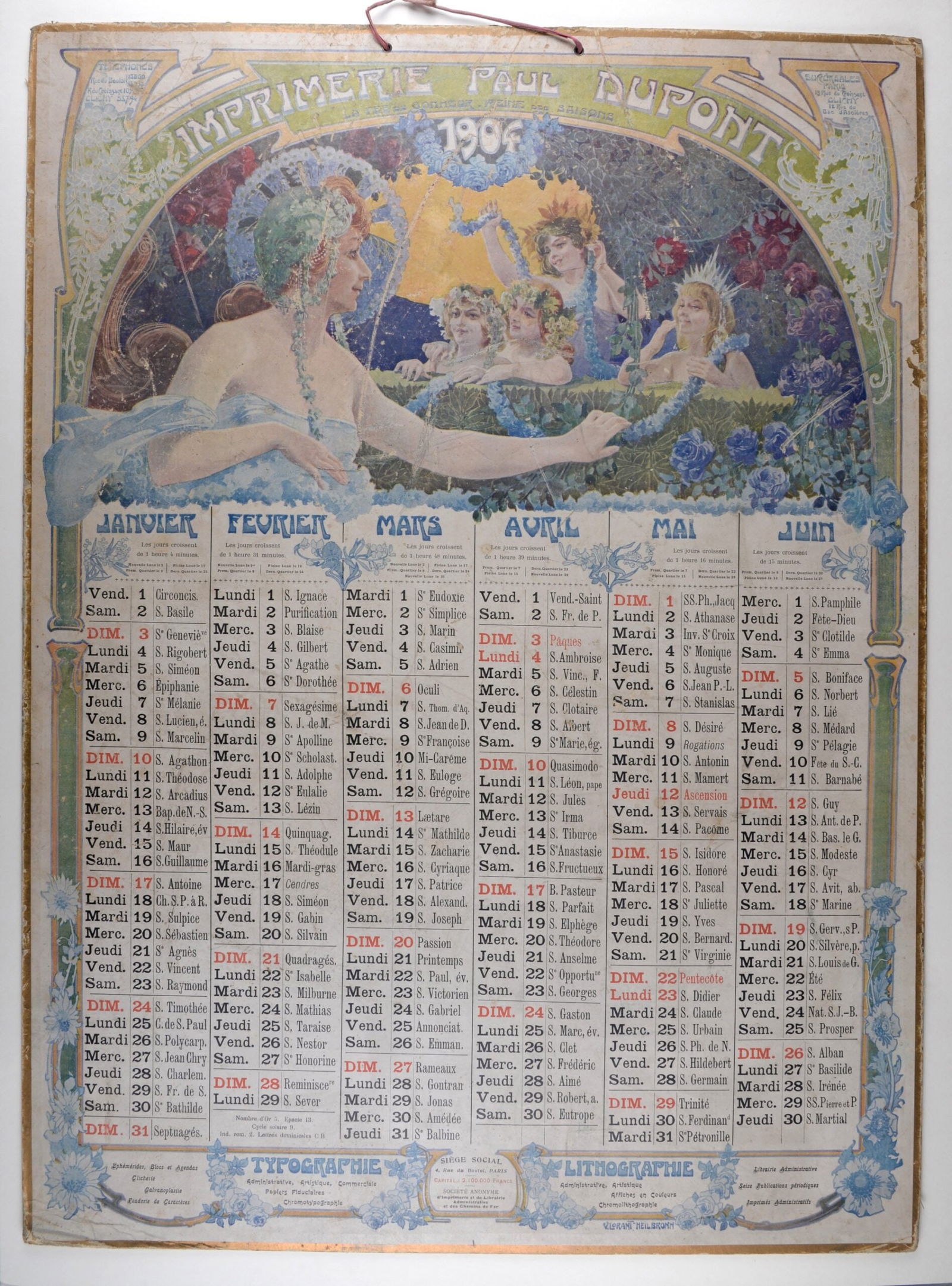 Vincent Lorant-Heilbronn : La Fee du Bonheur, Reine des Saisons, 1904 (1 of 9)