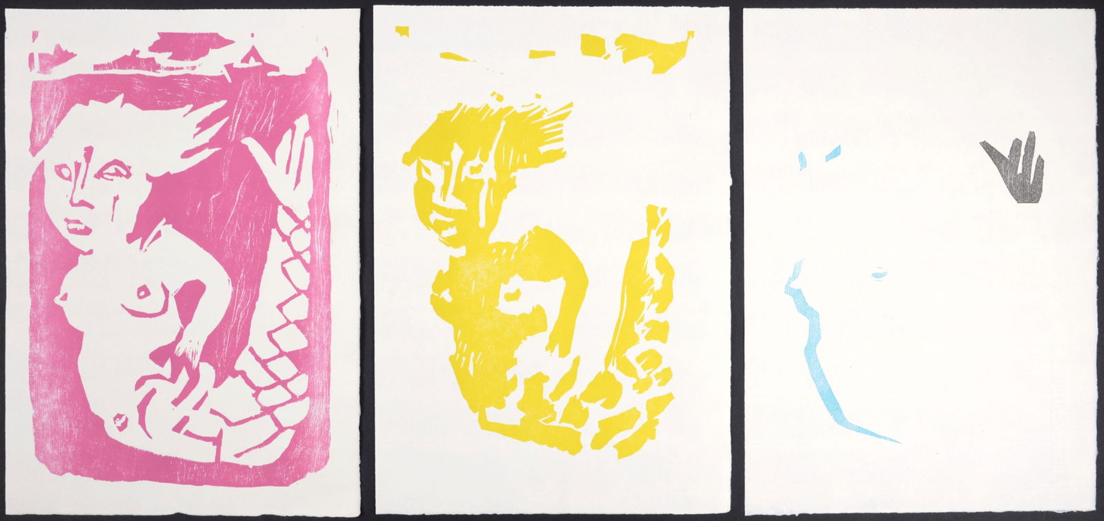 Bernard Lorjou - Set of 3 lithographs : Decomposition des couleurs d'une gravure, 1965 (1 of 9)