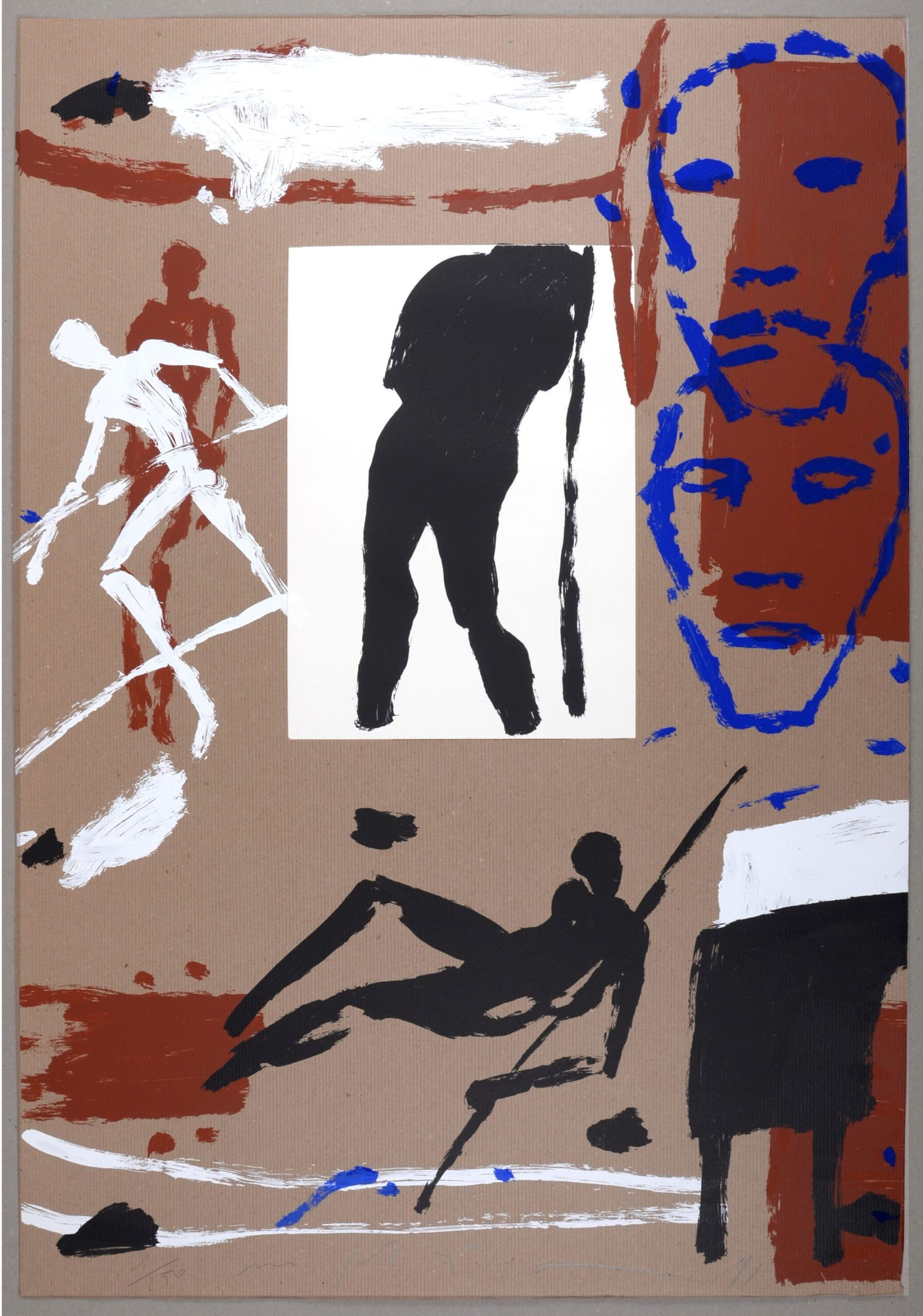 Mimmo Paladino (1948-) : Composition, 1992. (1 of 7)