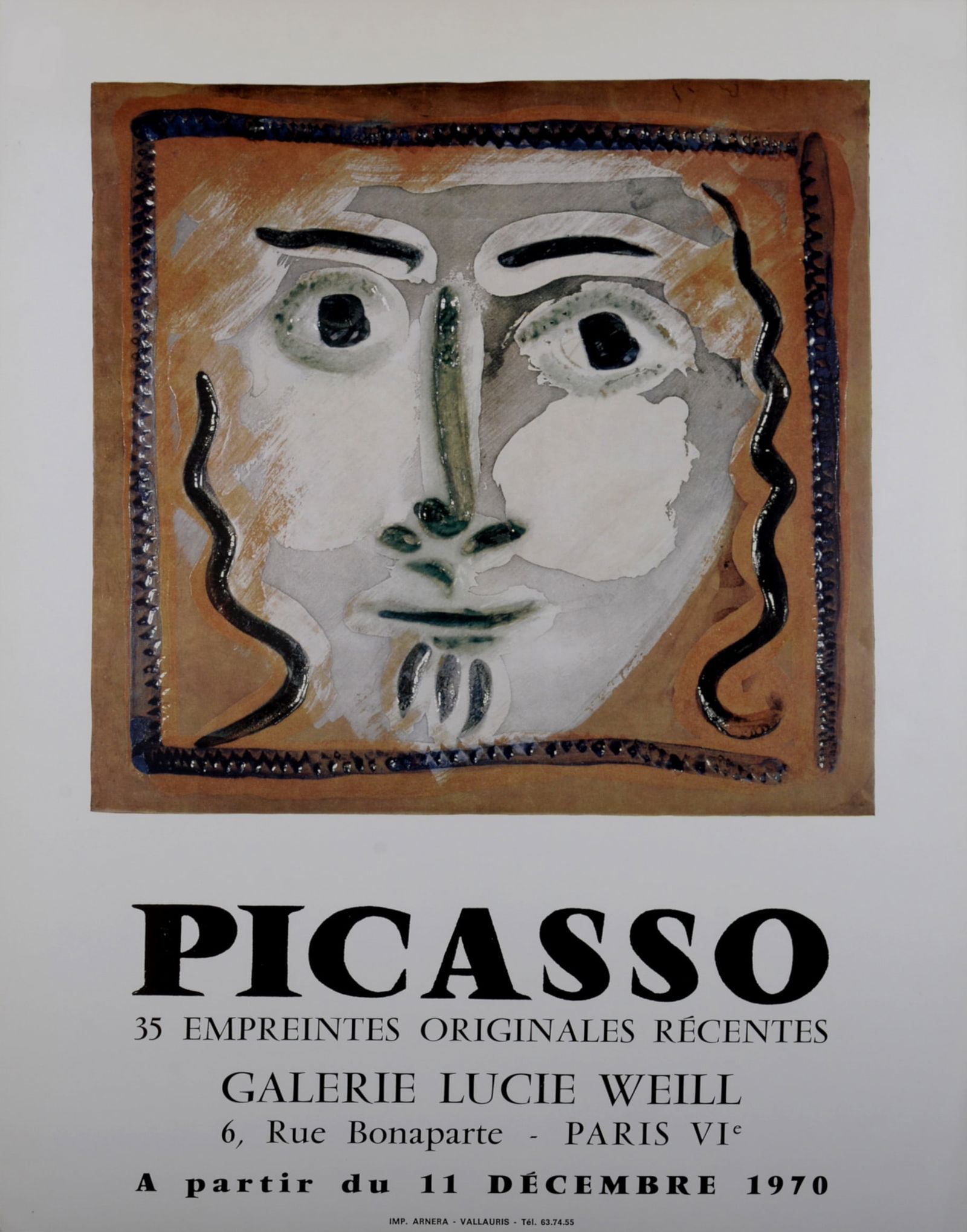 Pablo Picasso : 35 Empreintes originales recentes, Galere Lucie Weill, 1970 (1 of 6)