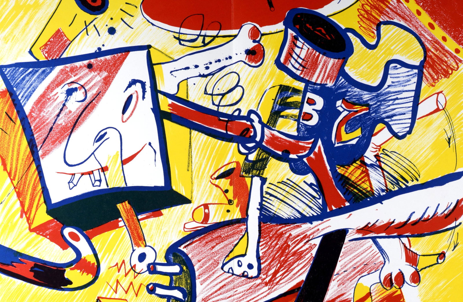 Bernard Rancillac - Composition, 1964 (1 of 6)