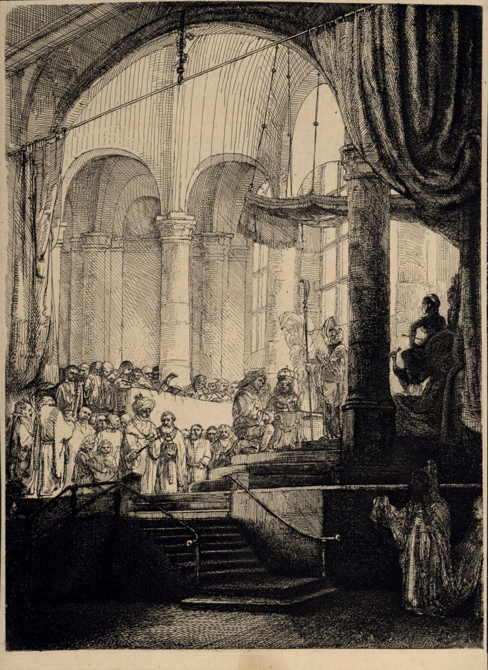 Rembrandt Van Rijn, said Rembrandt (After) : La Medee, ou le Mariage de Jason et de Creuse, c. 1870 (1 of 5)