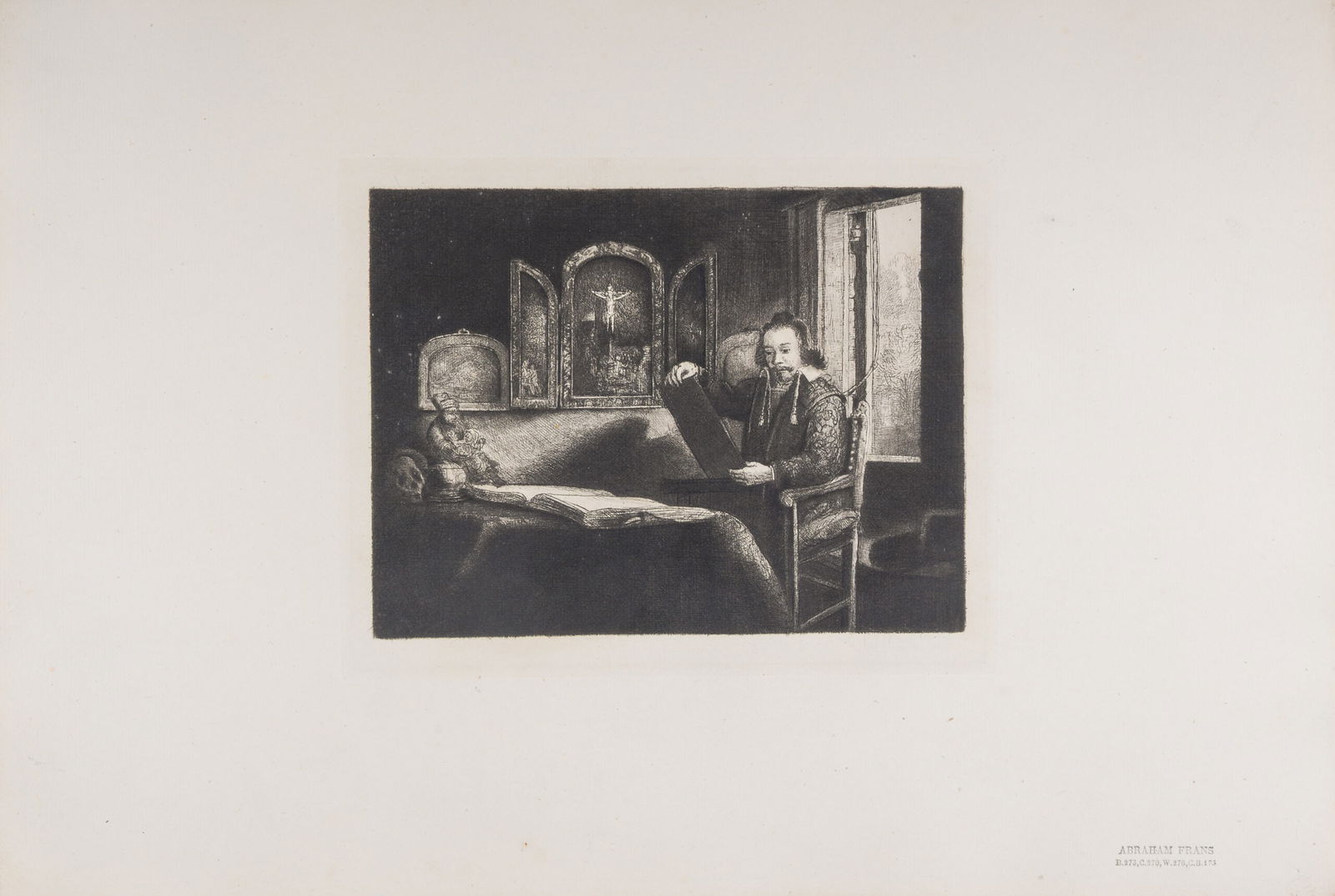 Rembrandt Van Rijn, said Rembrandt (After) : Abraham Frans, 1880 (1 of 5)