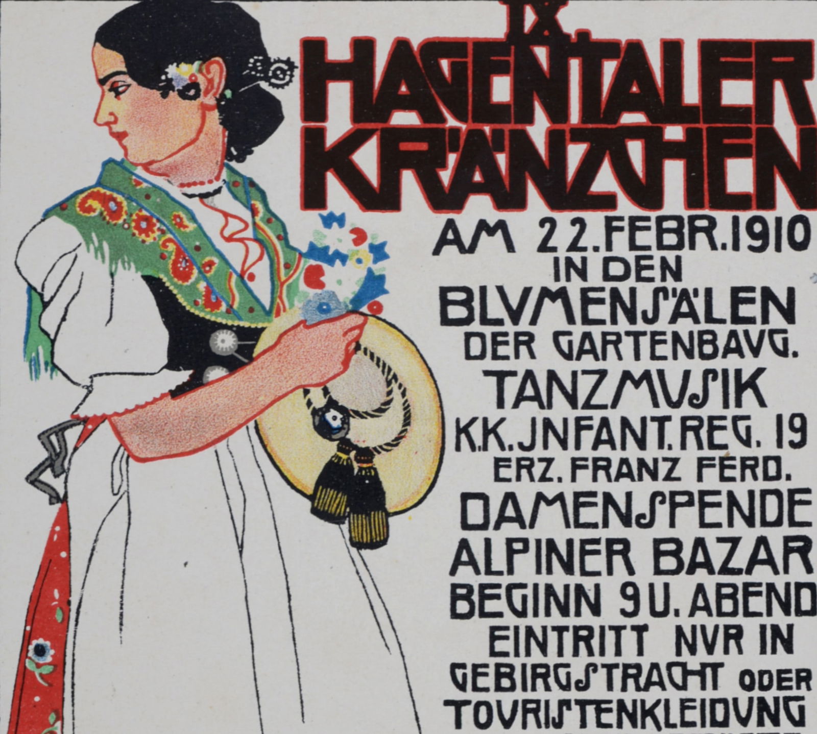 Franz Suhser - Hagentaler Kranzchen, c. 1910 - Wiener Werstatte Secession (1 of 5)
