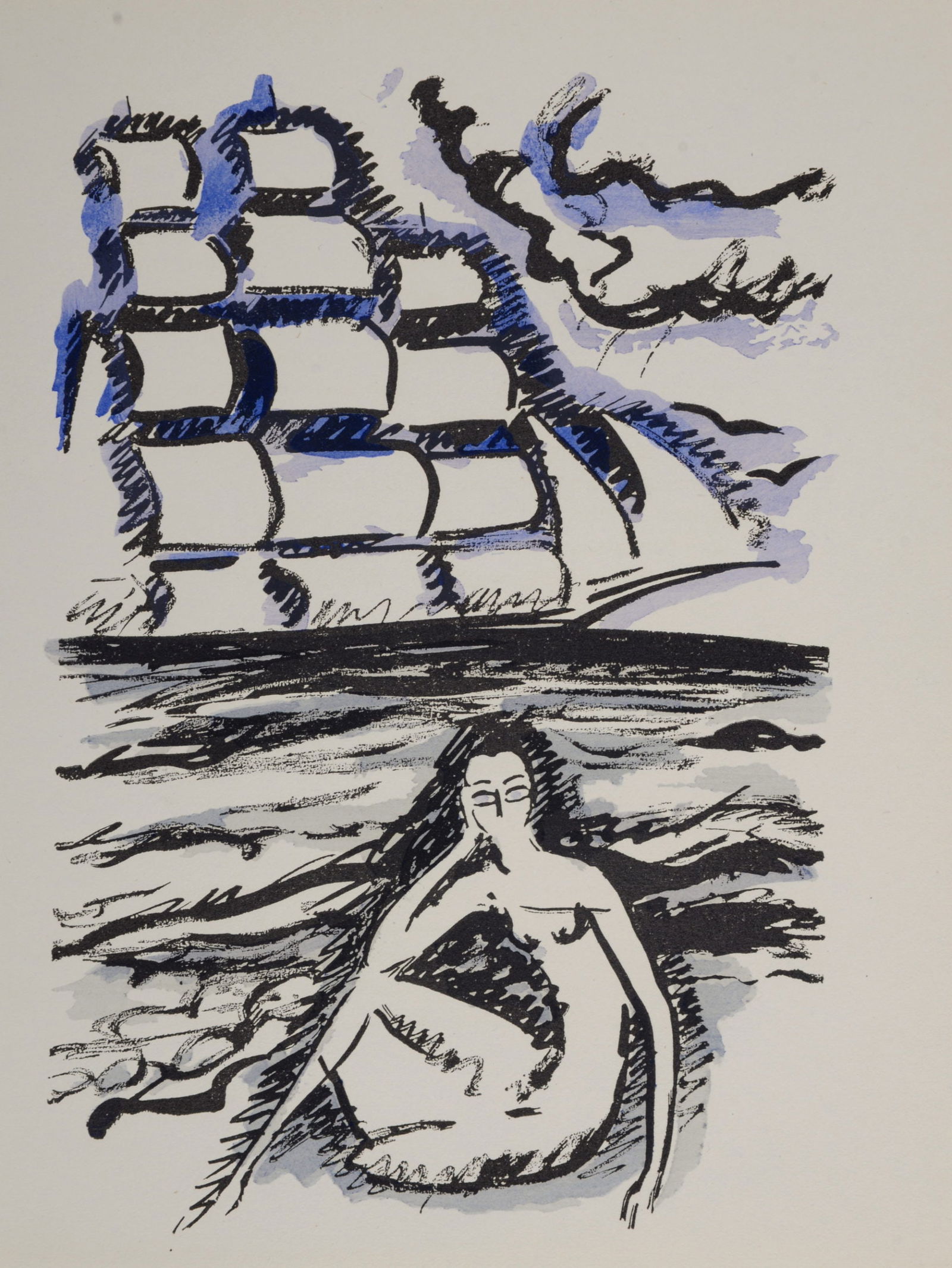 Kees Van Dongen : Woman Waiting For Ship Pochoir - Not signed - 1925: Kees Van Dongen (1877-1968) - Woman Waiting For ShipPochoir - Not signed - 1925Kees Van Dongen (1877-1968)Woman Waiting For Ship , 1925Original pochoir on Arches paper.Dimensions:+ Size of the sheet :