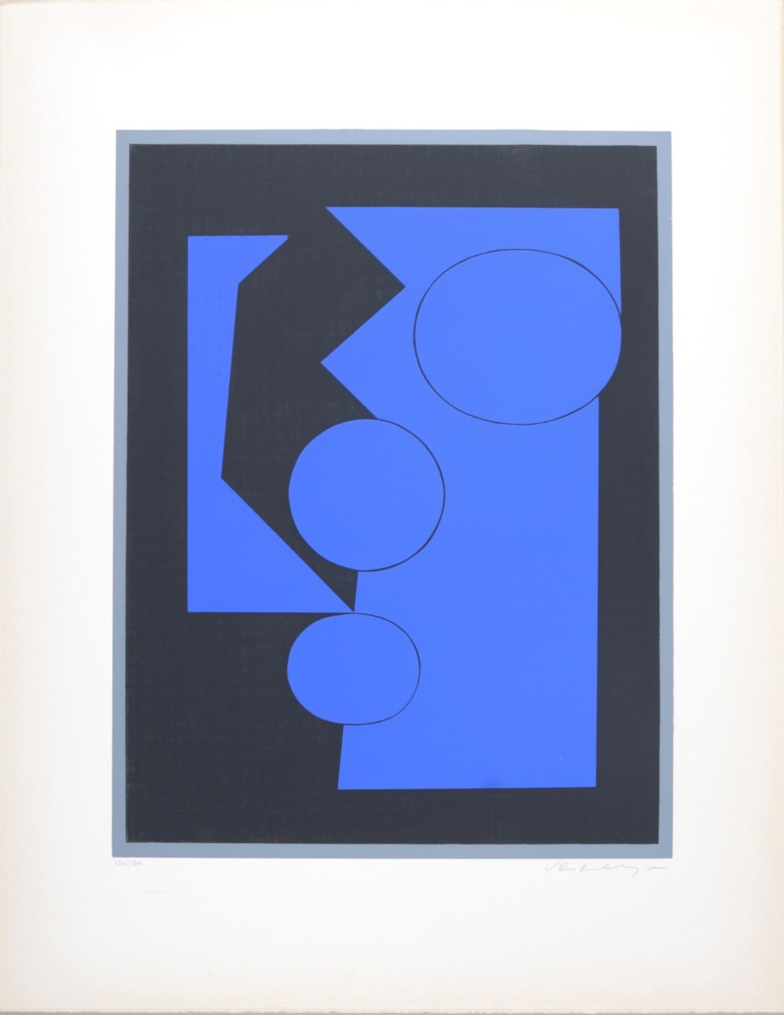 Victor Vasarely (1906-1997) : El Cielo, 1956 (1 of 4)