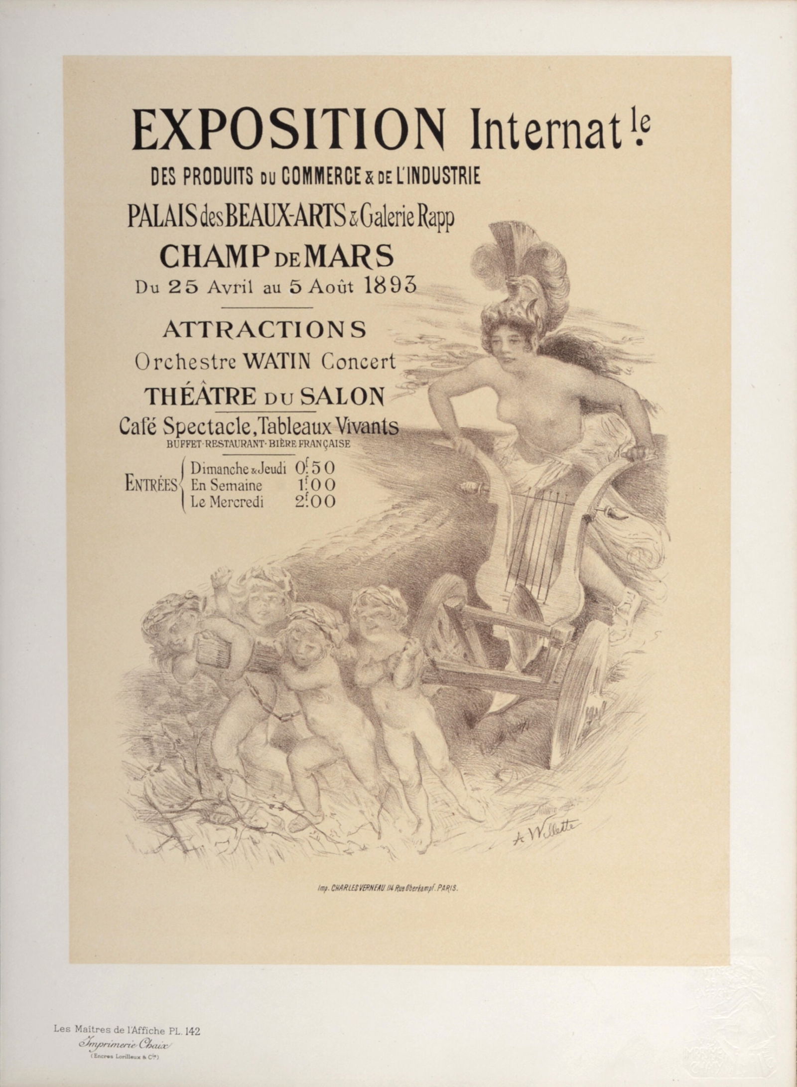 Adolph E. Willette - Les Maitres de l’Affiche : Exposition Internationale des Produits du Commerce (1 of 6)