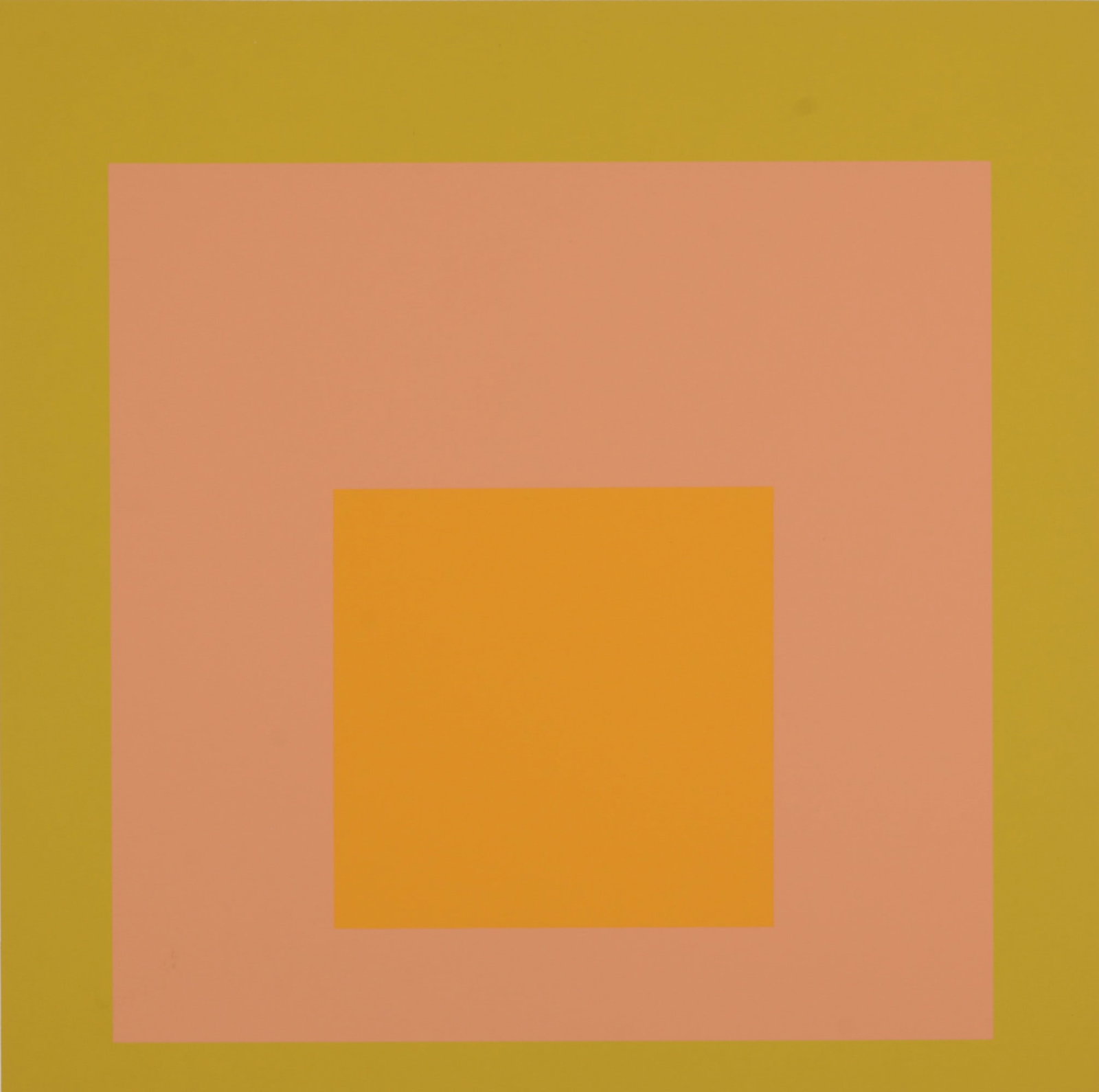 Josef Albers (After) - Homage to the Square (D), 1971: Josef Albers (After)Homage To the Square, 1971Silkscreen on wove paper.Printed on both sides.Dimensions:+ Size of the sheet: 27 x 26 cm / 10,6 x 10,2 in.+ Size of the image: 22,5 x 22,5 cm / 8,8 x 8,8