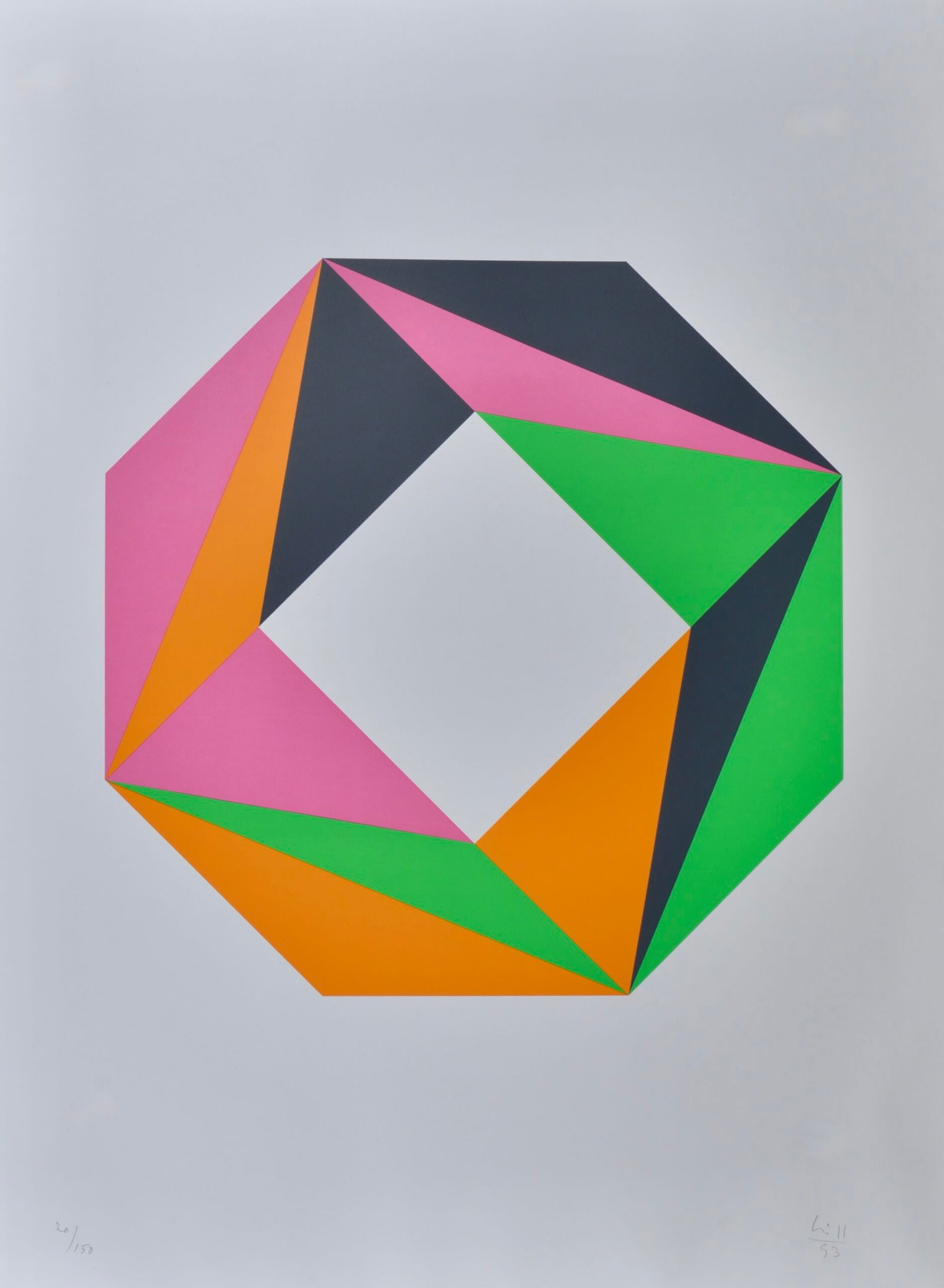 Max Bill - Composition, 1993 - Hand-signed (1 of 6)