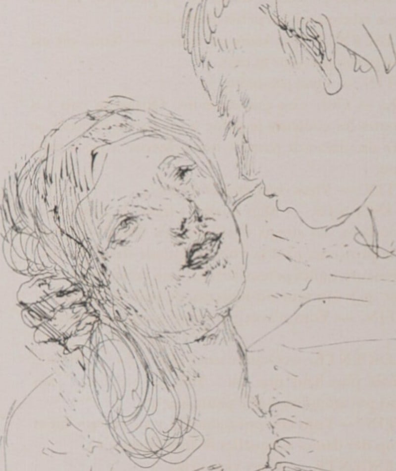 Pierre Bonnard - La Vie de Sainte Monique, 1930: Pierre BonnardLa Vie de Sainte Monique, 1930 Original lithograph on hand-made Verge paper.One of 50 impressions initialed in the stone (of a total edition of 344 impressions). Not numbered.Signed on t