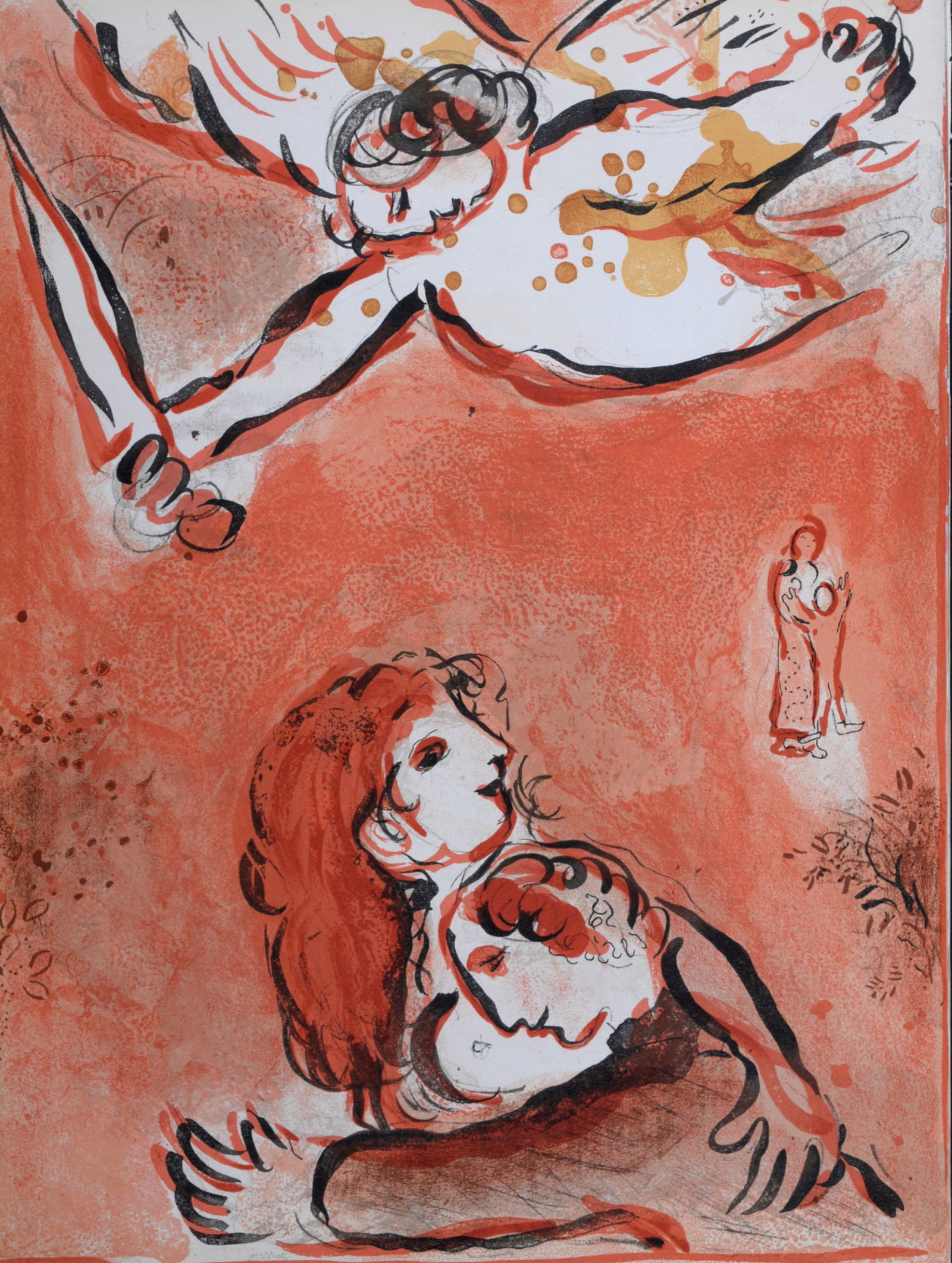 Marc Chagall : La Vierge d'Israel, 1960: Marc Chagall (1887-1985)La Vierge d'Israel, 1960Lithograph on wove paper.Dimensions:+ Size of the sheet: 35,5 x 26 cm / 13,9 x 10,2 in.From "Verve" issue (vol. X, n°37 et 38), published under the nam