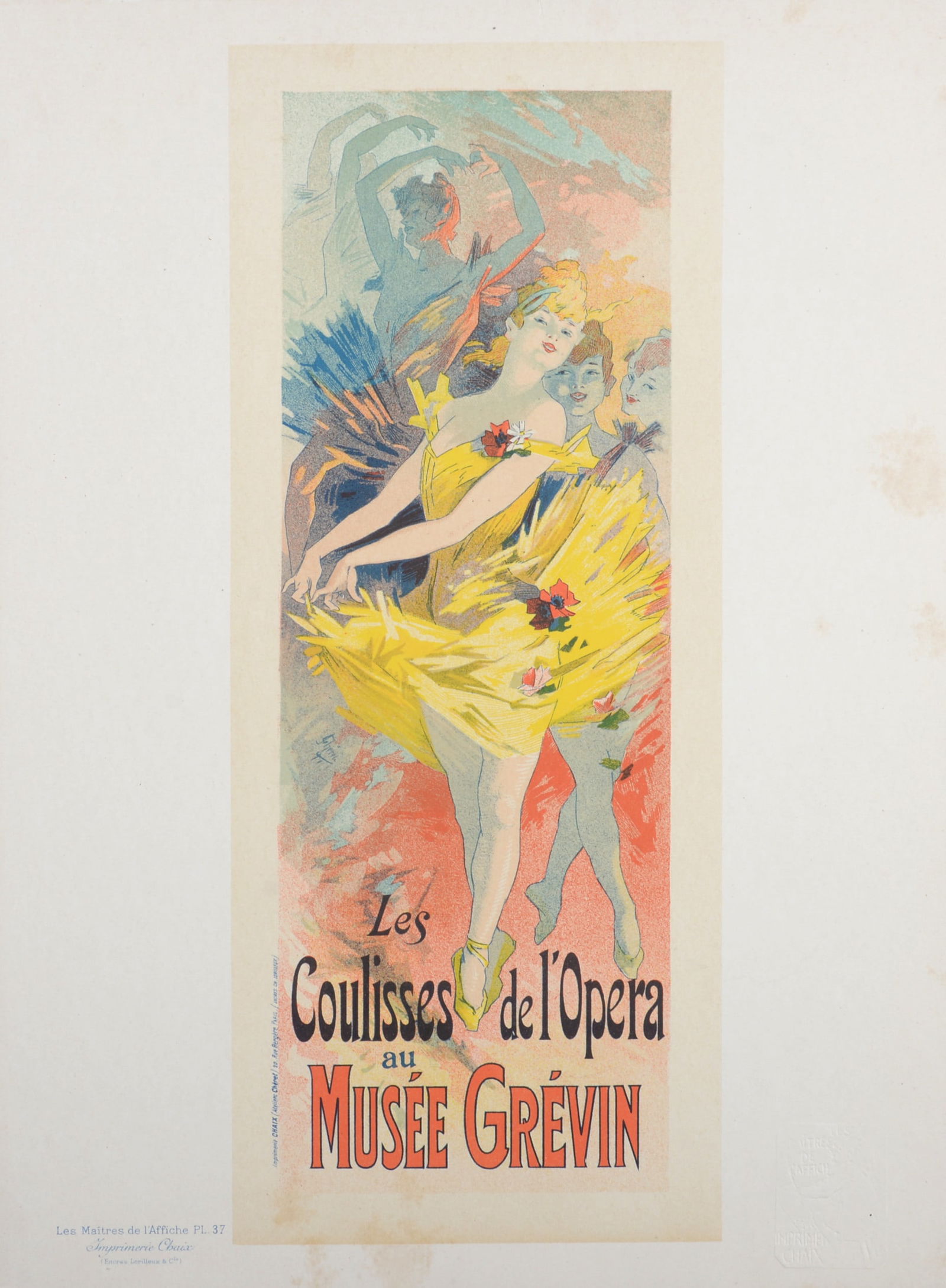 Jules Cheret - Les Maitres de l'Affiche : Les Coulisses de l'Opera au musee Grevin, 1896 (1 of 5)