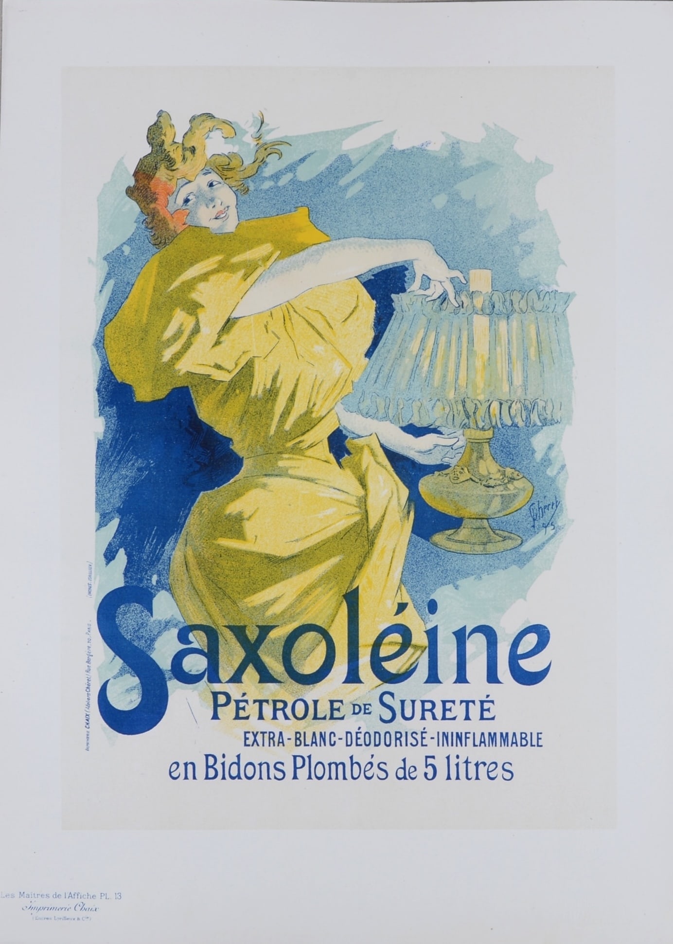 Jules Cheret : Les Maitres de l'Affiche - Saxoleine, 1896 (1 of 5)