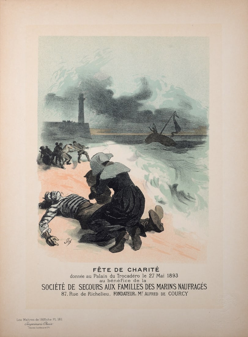Jules Cheret : Les Maitres de L’Affiche - Fete de Charite, 1899: Jules Cheret (1836-1932)Fete de Charite, 1899Les Maitres de L’Affiche : PL. 161Lithograph on wove paper.Signed on the plate lower right margin.Dimensions :+ Size of the sheet : 39,4 x 28,7 cm / 15,5