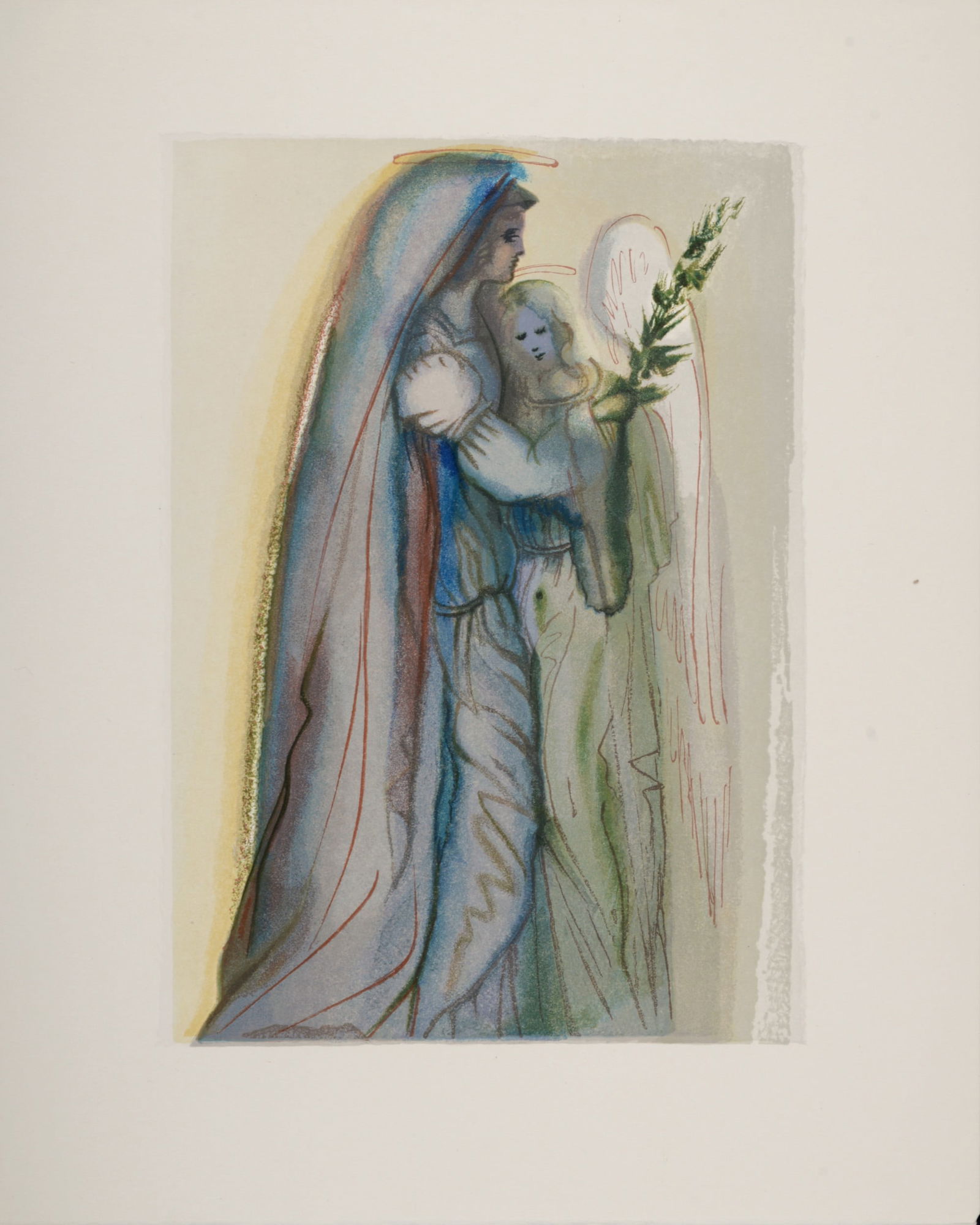 Salvador Dali : Preparation a la priere finale, 1963: Salvador Dali (1904-1989)Preparation a la priere finale, 1963Woodcut print on BFK Rives paper.A beautiful print by Salvador Dali!Dimensions:+Size of the sheet: 33 x 26,5 cm / 12,9 x 10,4 in.Issued fro