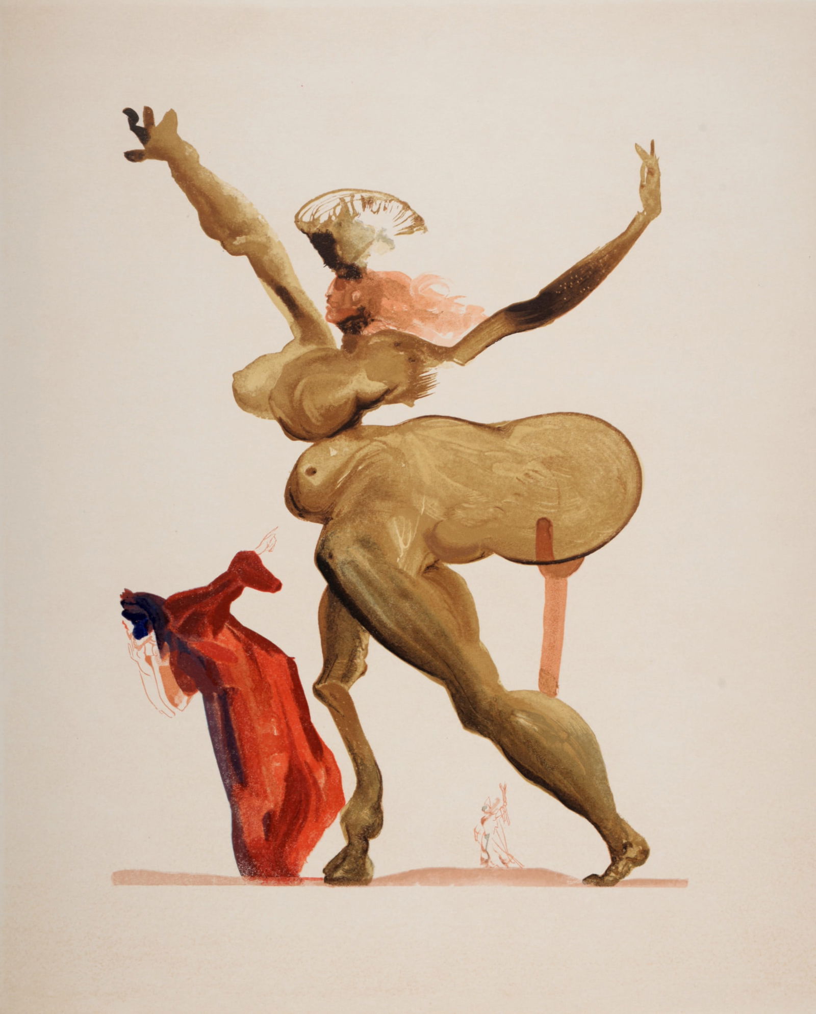 Salvador Dali : Les Traitres envers leurs hotes: Salvador Dali (1904-1989)Les Traitres envers leurs hotes, 1963Woodcut print on BFK Rives paper.A beautiful print by Salvador Dali!Dimensions:+Size of the sheet: 33 x 26,5 cm / 12,9 x 10,4 in.Issued fr