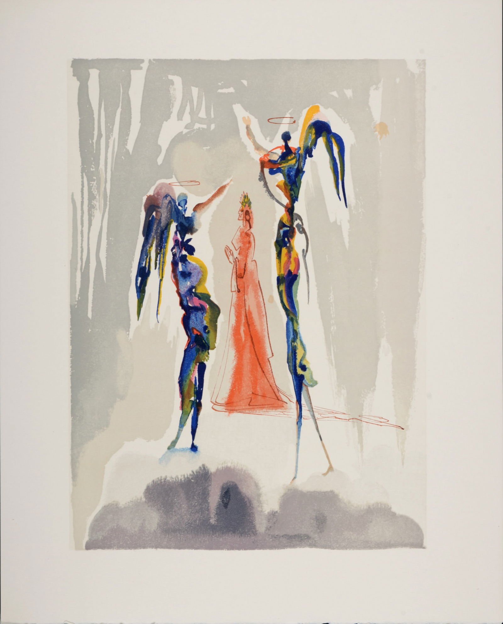 Salvador Dali (1904-1989) : Gloria Patri, 1963: Salvador Dali (1904-1989)Gloria Patri, 1963Woodcut print on BFK Rives paper.A beautiful print by Salvador Dali!Dimensions:+Size of the sheet: 33 x 26,5 cm / 12,9 x 10,4 in.Issued from the French editi