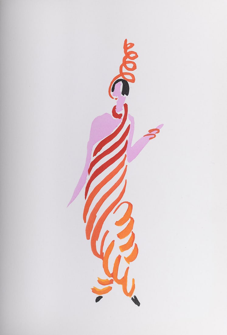 Sonia Delaunay : Costumes, 1969: Sonia Delaunay (1885-1979)Costumes, 1969 Original pochoir print on Velin Aussedat printed in 1969One of 650 copies printed for "Tableaux vivants"Printed by Jacomet, ParisDimensions :+ Size of the shee