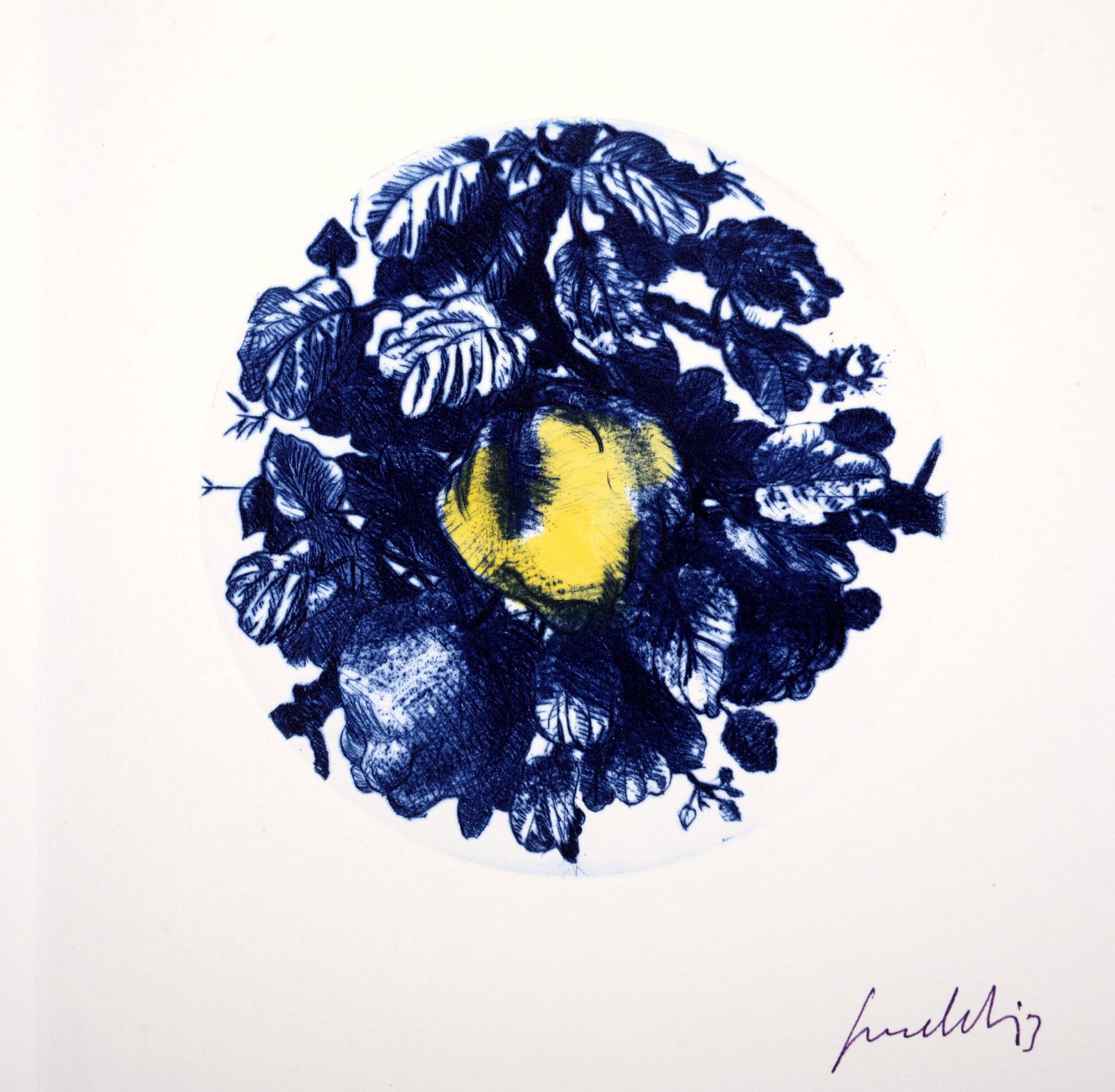 Gerard Diaz : Greeting card, 1995 - Hand-signed: Gerard Diaz (1938-)Greeting card, 1995Original engraving (greeting card) on vellum paper.Hand-signedDimensions:+ Size of the card : 19 x 20 cm / 7,4 x 7,8 in.+ Size of card opened : 19 x 40 cm / 15,7