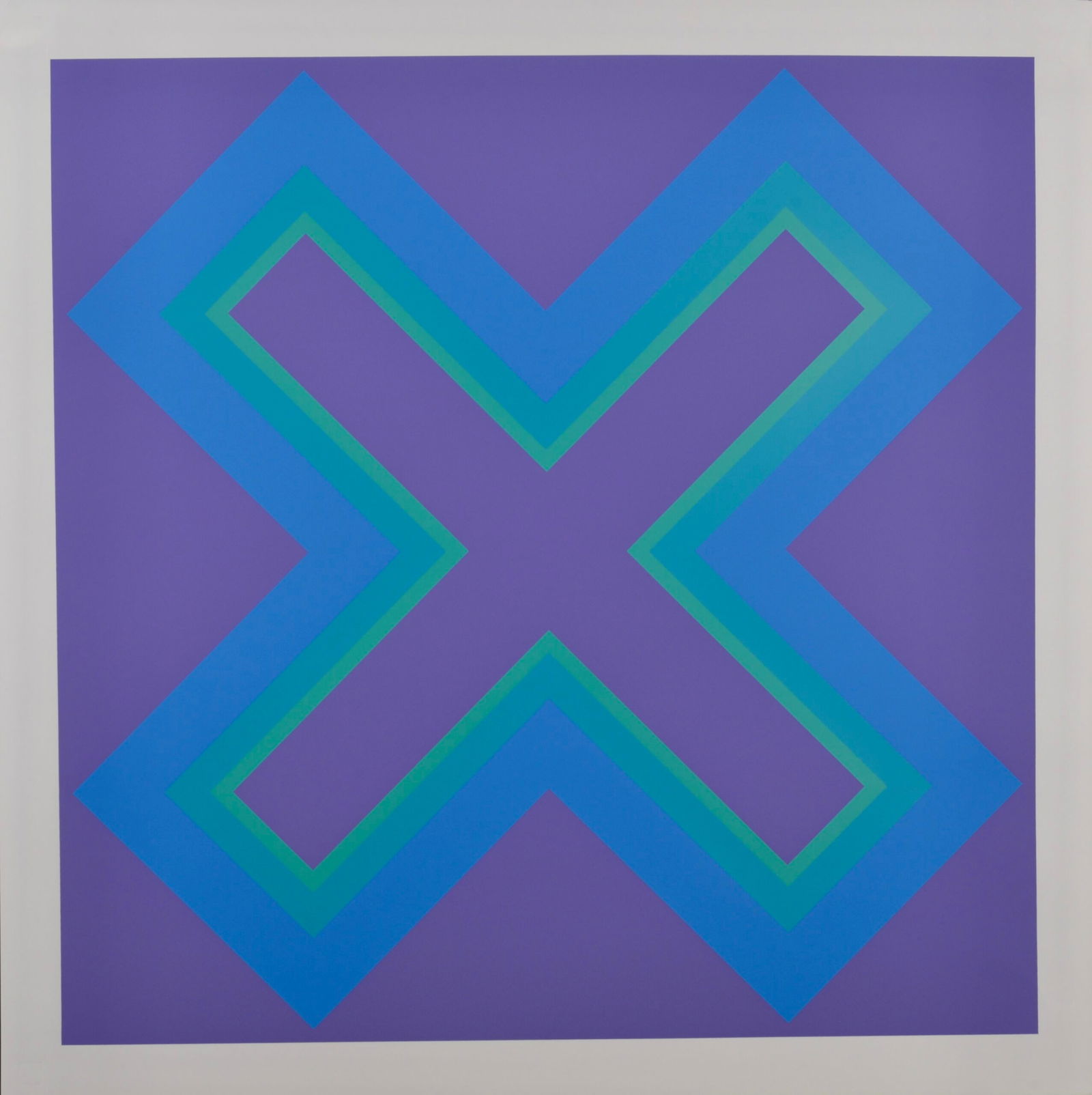 Hugo Dietz : Domberger portfolio 5, 1973: Hugo Dietz (1930–1973)Domberger Portfolio No. 5 (1973)Screen print in colors on Thick fine art paper.From the unsigned edition of 50.A fine example of a work belonging to the Geometric Abstraction /