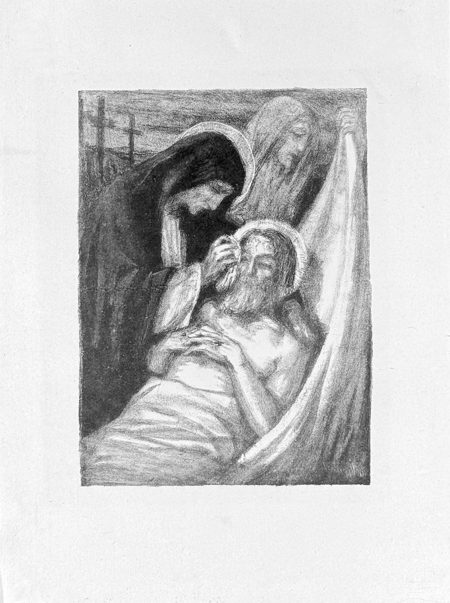 Raphael Drouart : Mater Dolorosa , 1924: Raphael DrouartMater Dolorosa, 1924Lithograph from the portfolio "Essai dur l'histoire de la lithographie en France. Les Peintures lithographes de Manet a Matisse. Album de lithographies originales."D