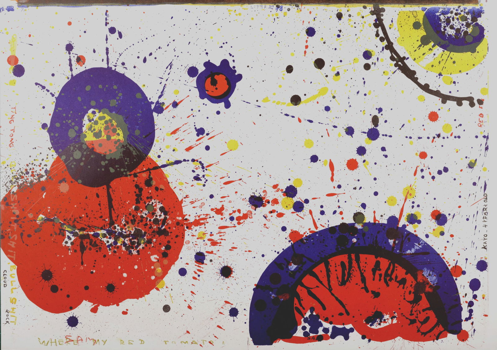 Sam Francis : Where my Red Tomato, 1964 (1 of 5)