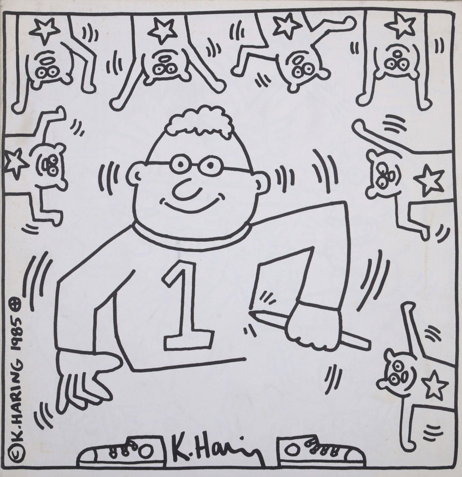 Keith Haring : Keith Haring 1985 (Coloring book), 1985-1986 (1 of 9)